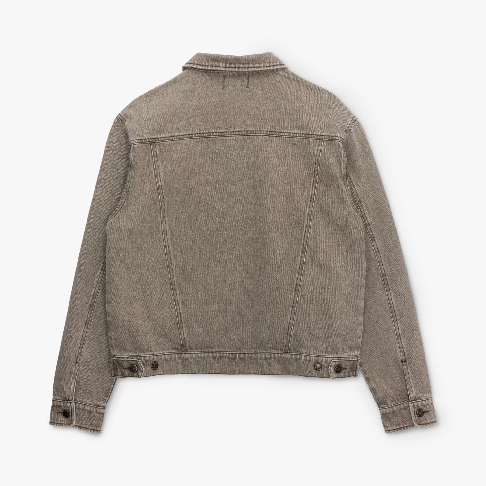 Honor The Gift Washed Twill Trucker Jacket / Taupe - Image 2