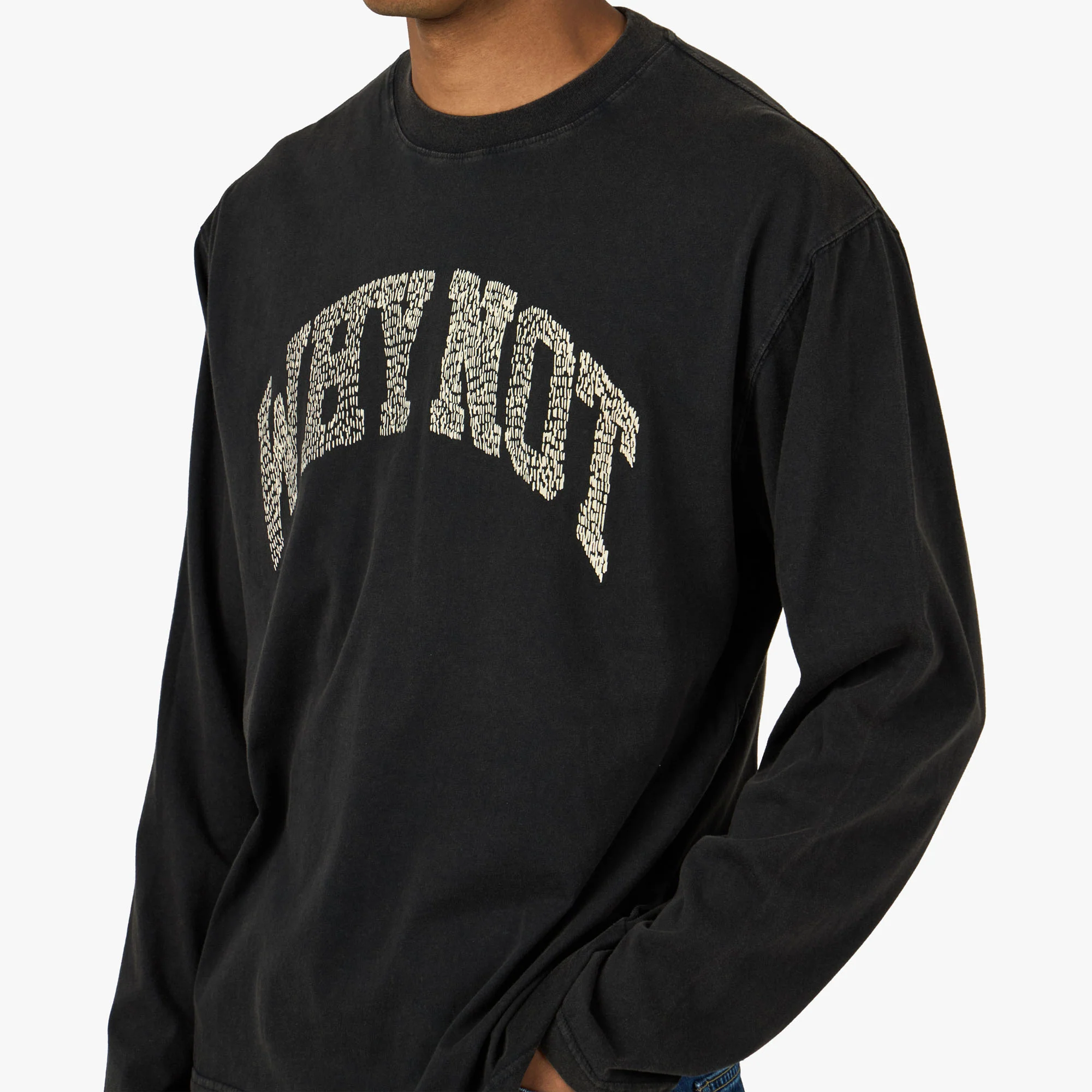 Honor The Gift Why Not Longsleeve Black - Image 4