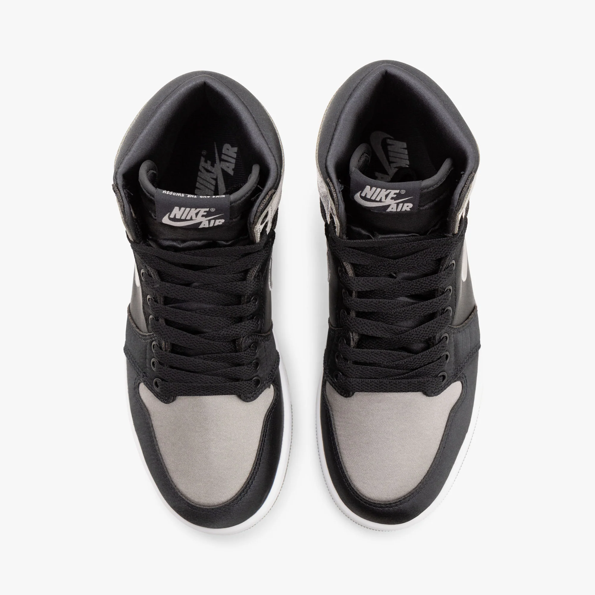 Jordan Women's 1 Retro High OG Black / Medium Grey - White - Image 5