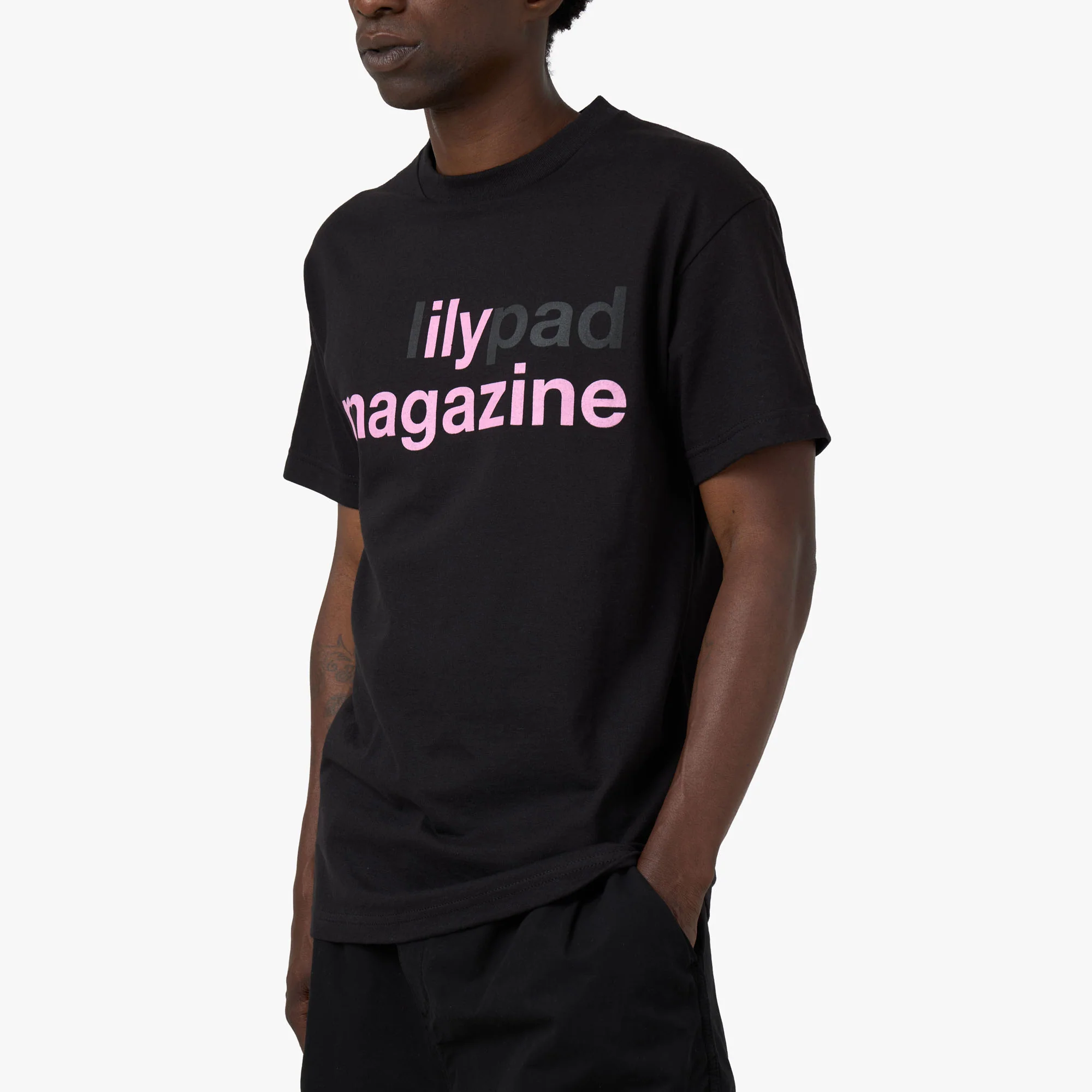 Lilypad Ily T-Shirt / Black - Image 4