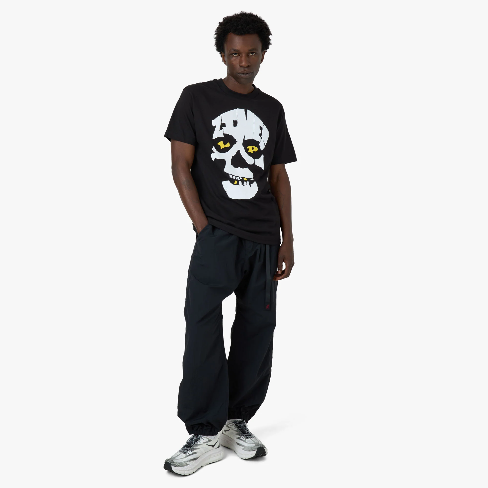 Lilypad Zinnes T-Shirt Black - Image 5