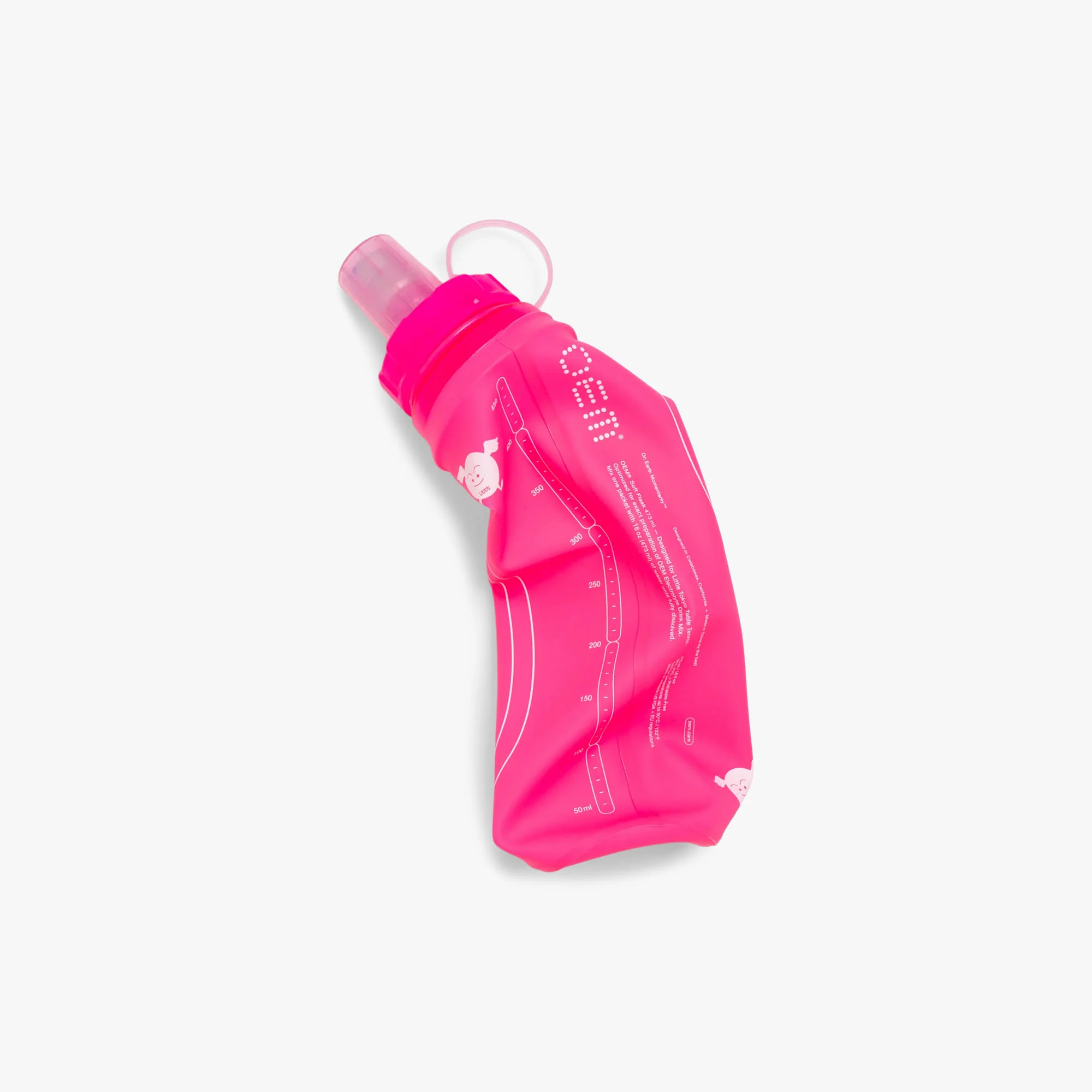 LTTT + OEM Soft Flask 473 ml Hot Pink/White - Image 2