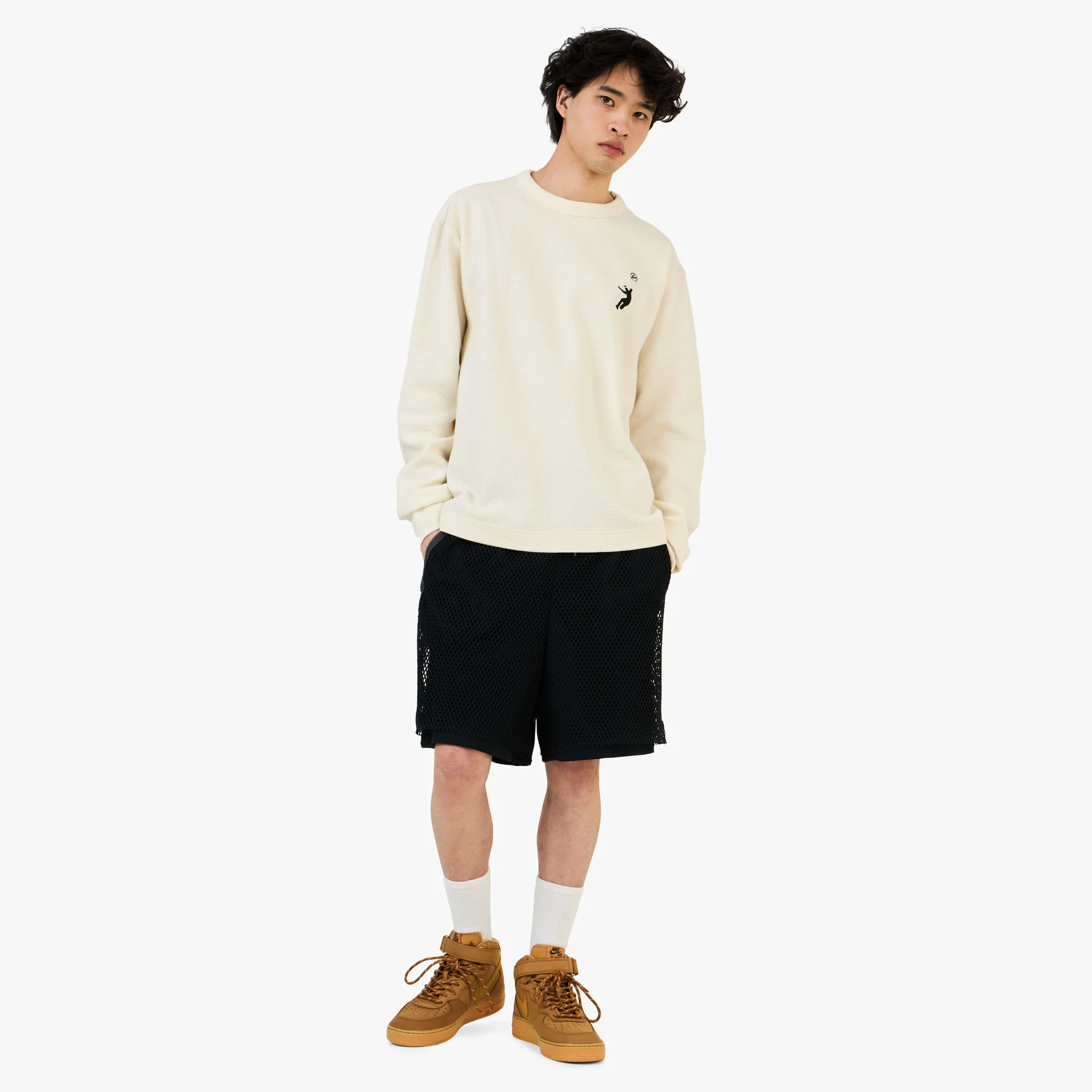 Jordan x Union x Fragment T-Shirt Pale Ivory / Black - Image 6