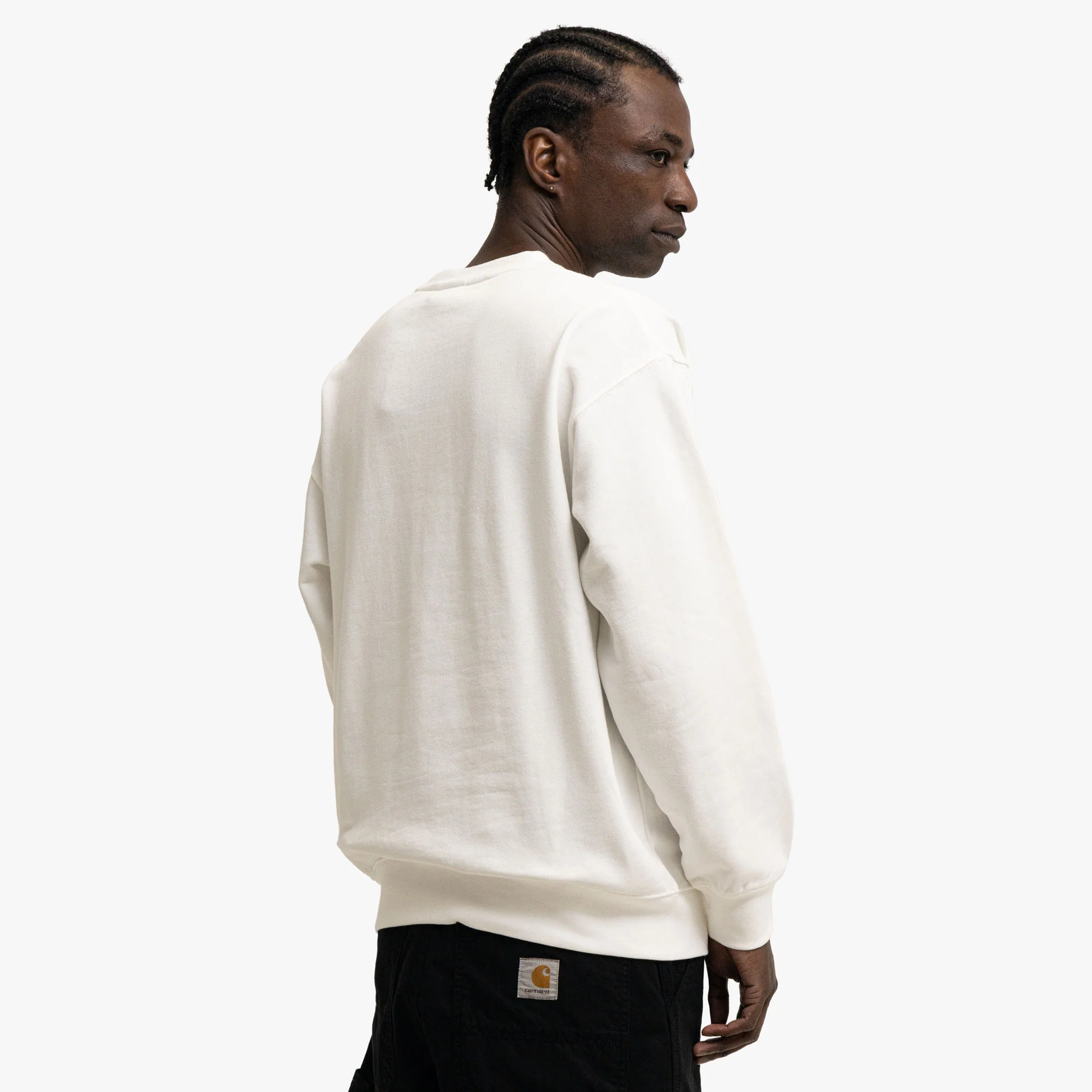Manastash Collegiate Crewneck White - Image 3