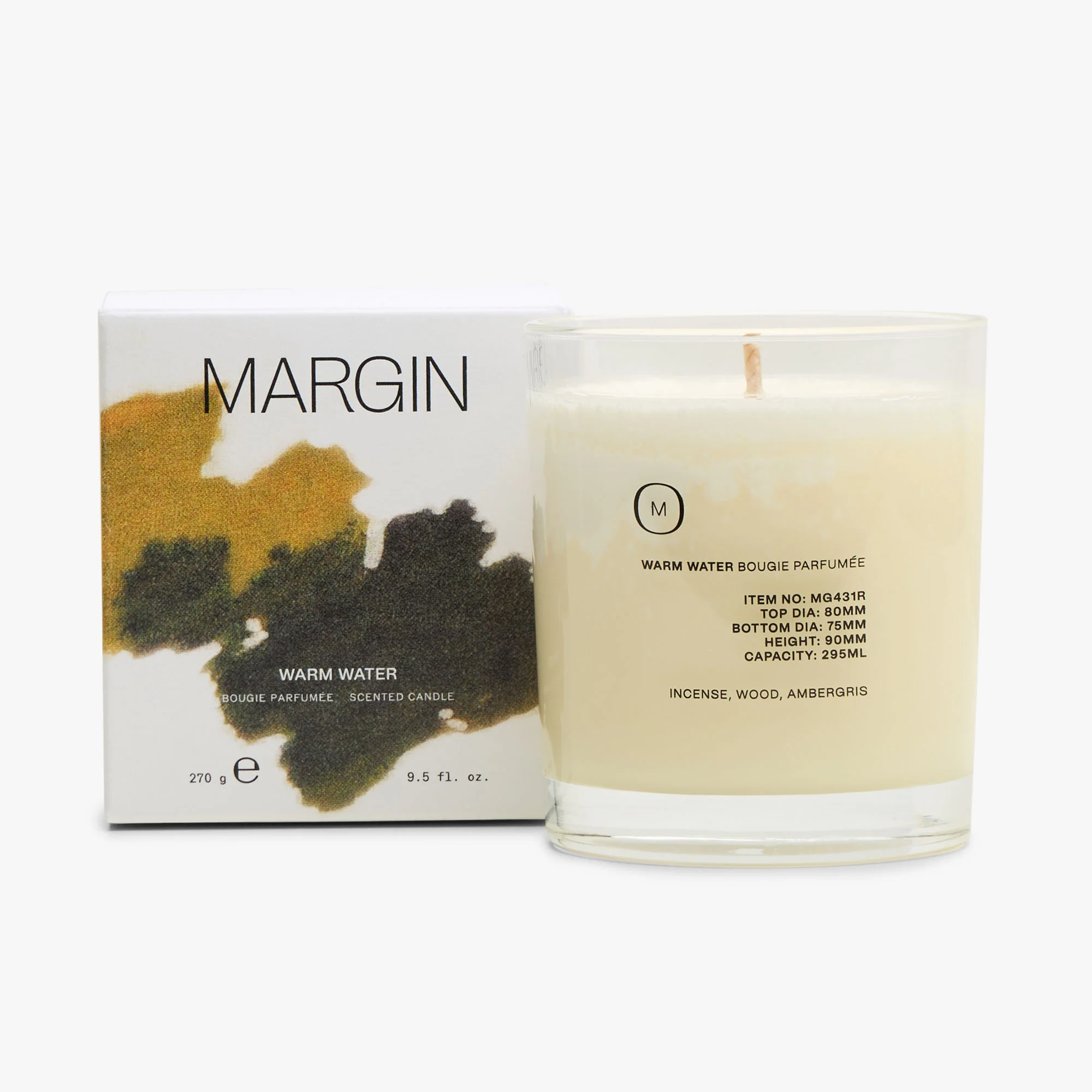 Margin Warm Water Candle / 270G - Image 3