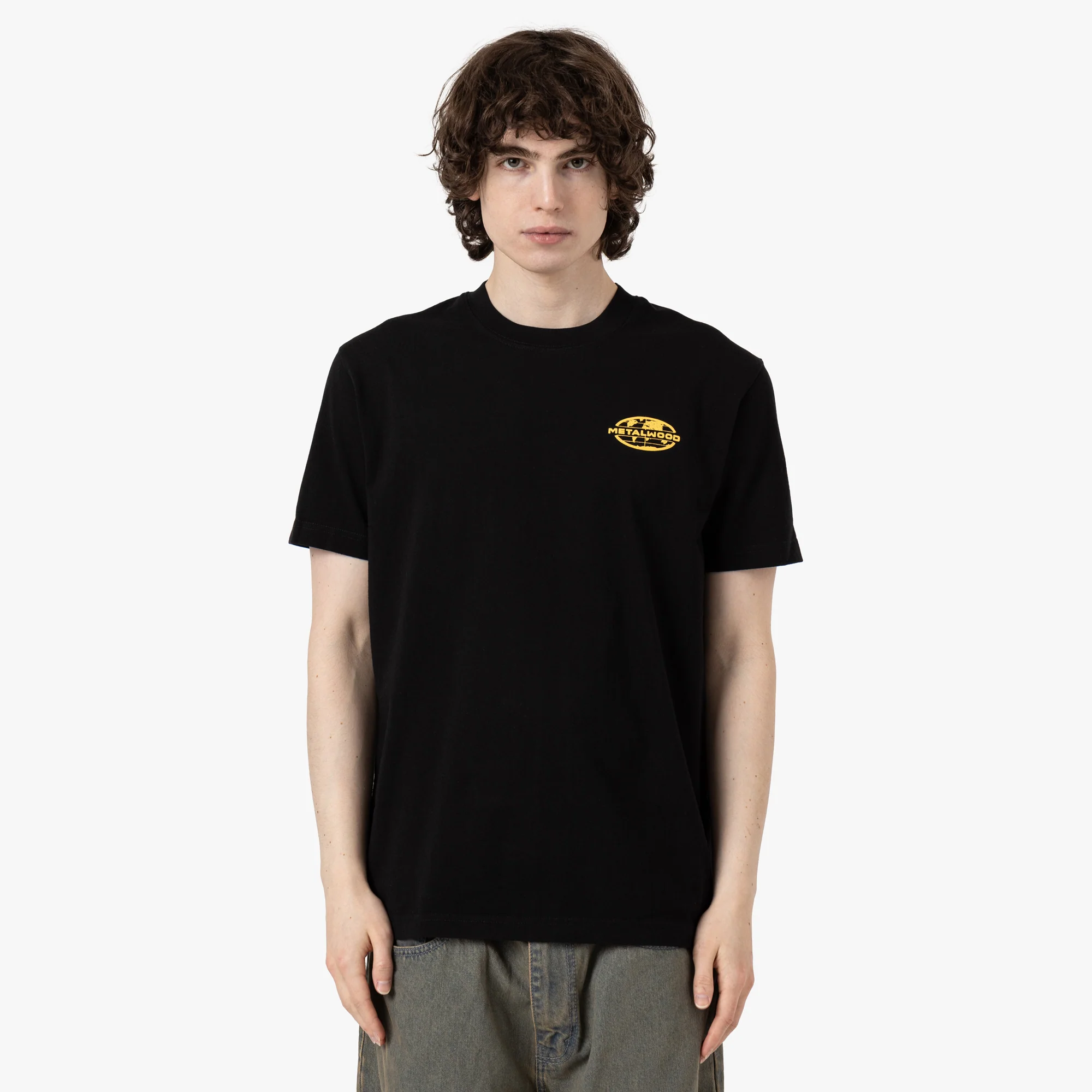 Metalwood 300 Yards T-Shirt / Overdyed Black - Image 2