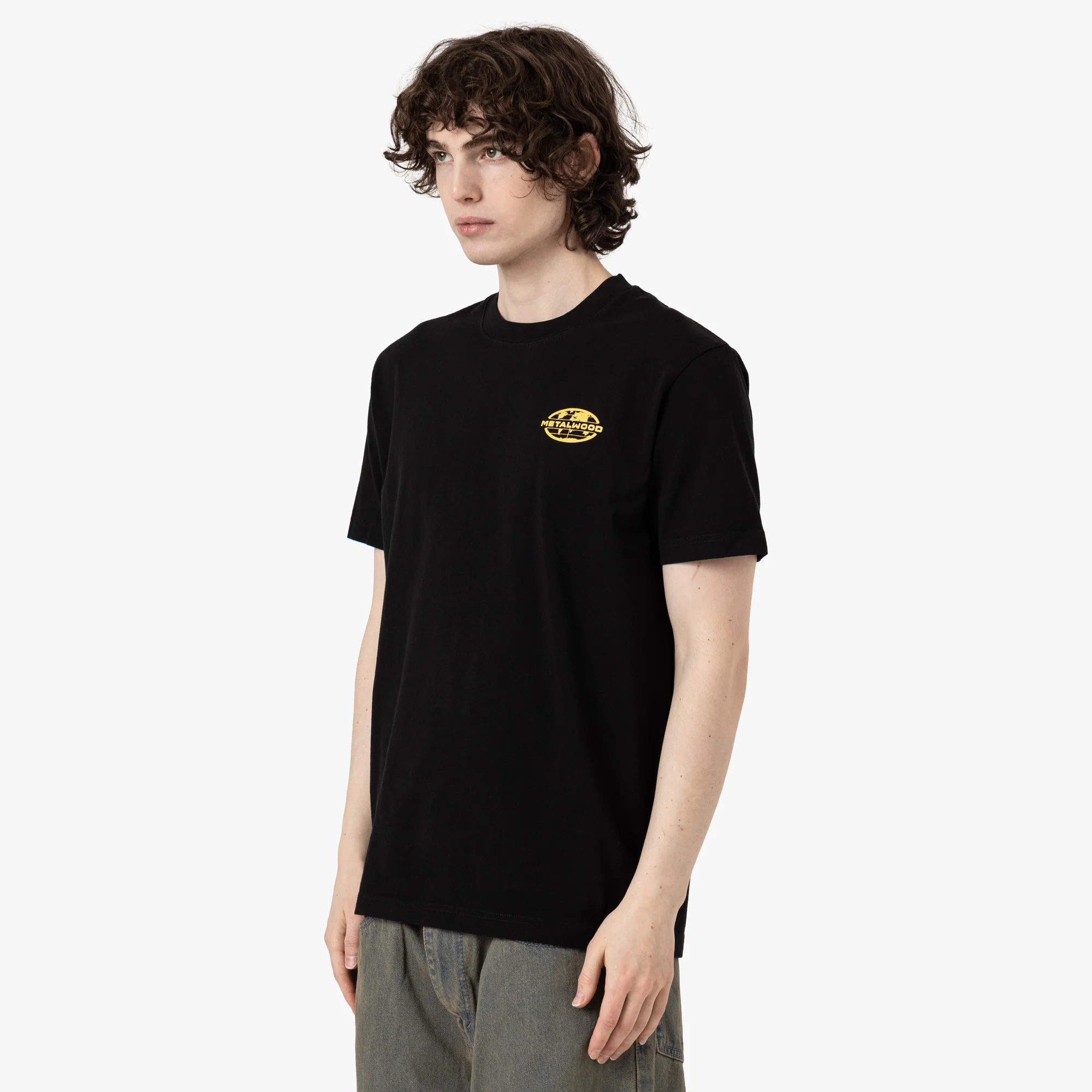 Metalwood 300 Yards T-Shirt / Overdyed Black - Image 3