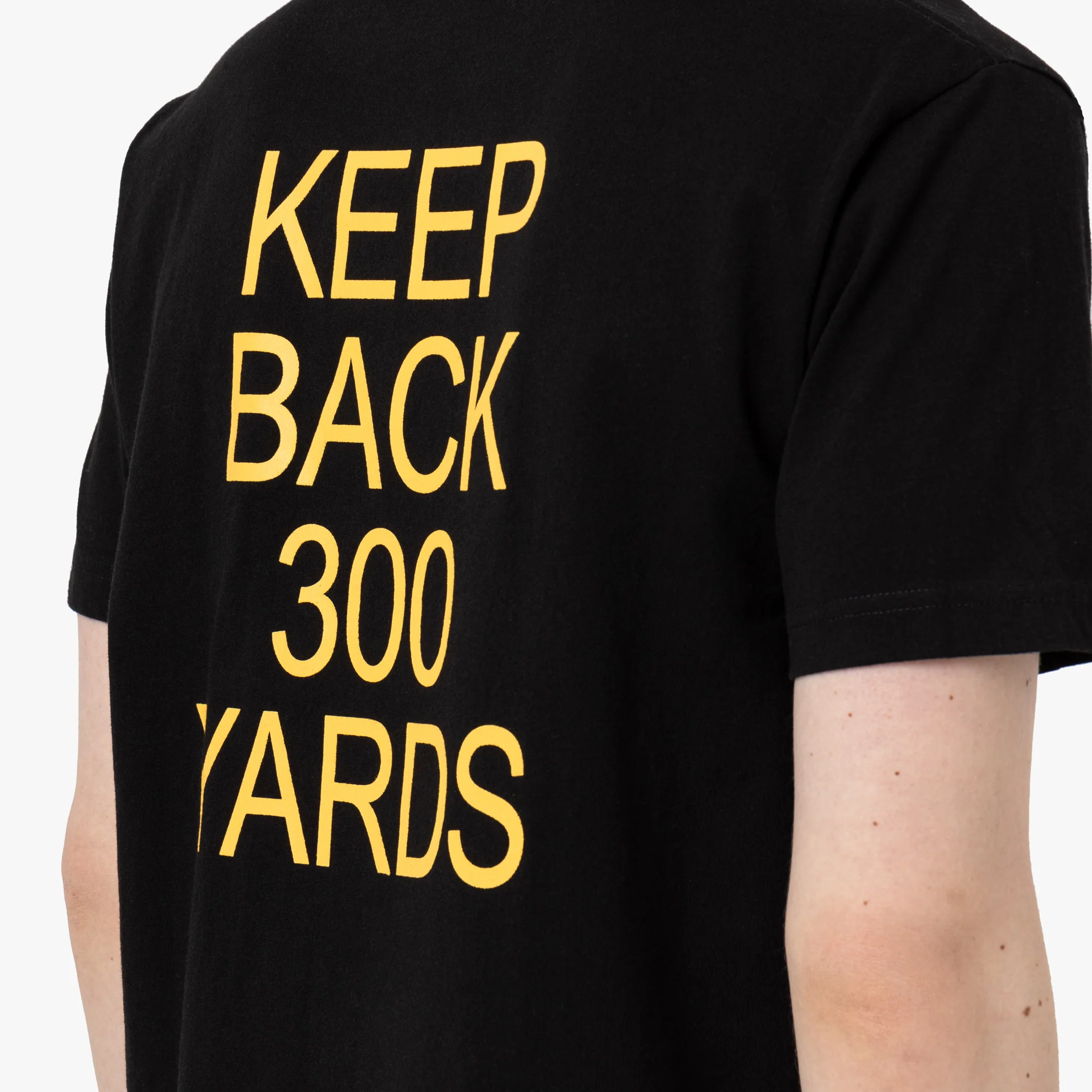 Metalwood 300 Yards T-Shirt / Overdyed Black - Image 4