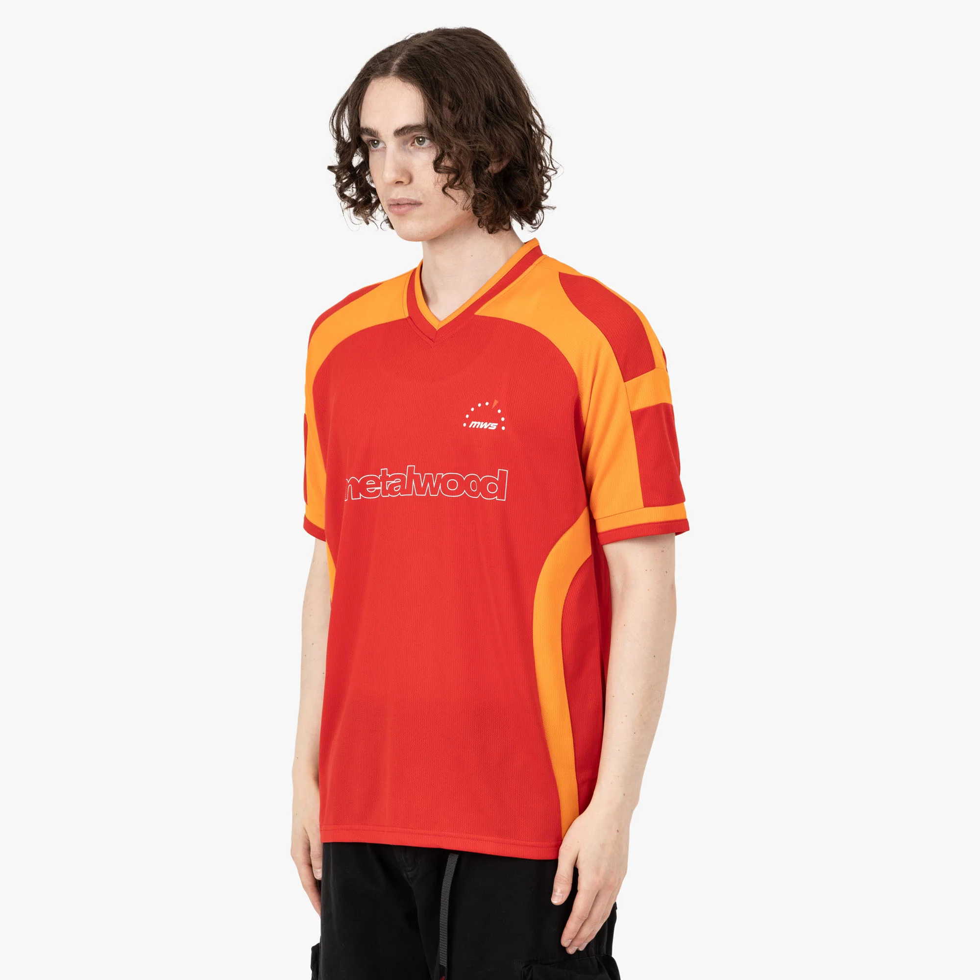 Metalwood Metal Paneled Jersey Red / Orange - Image 2