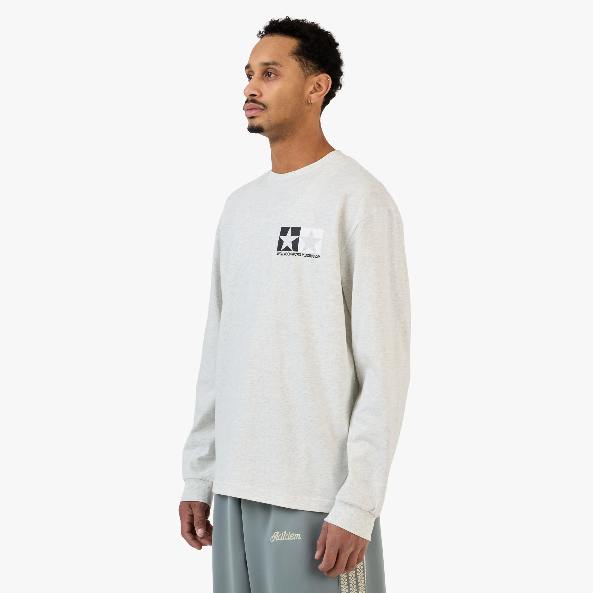 Metalwood Microplastics Longsleeve Heather Grey - Image 2
