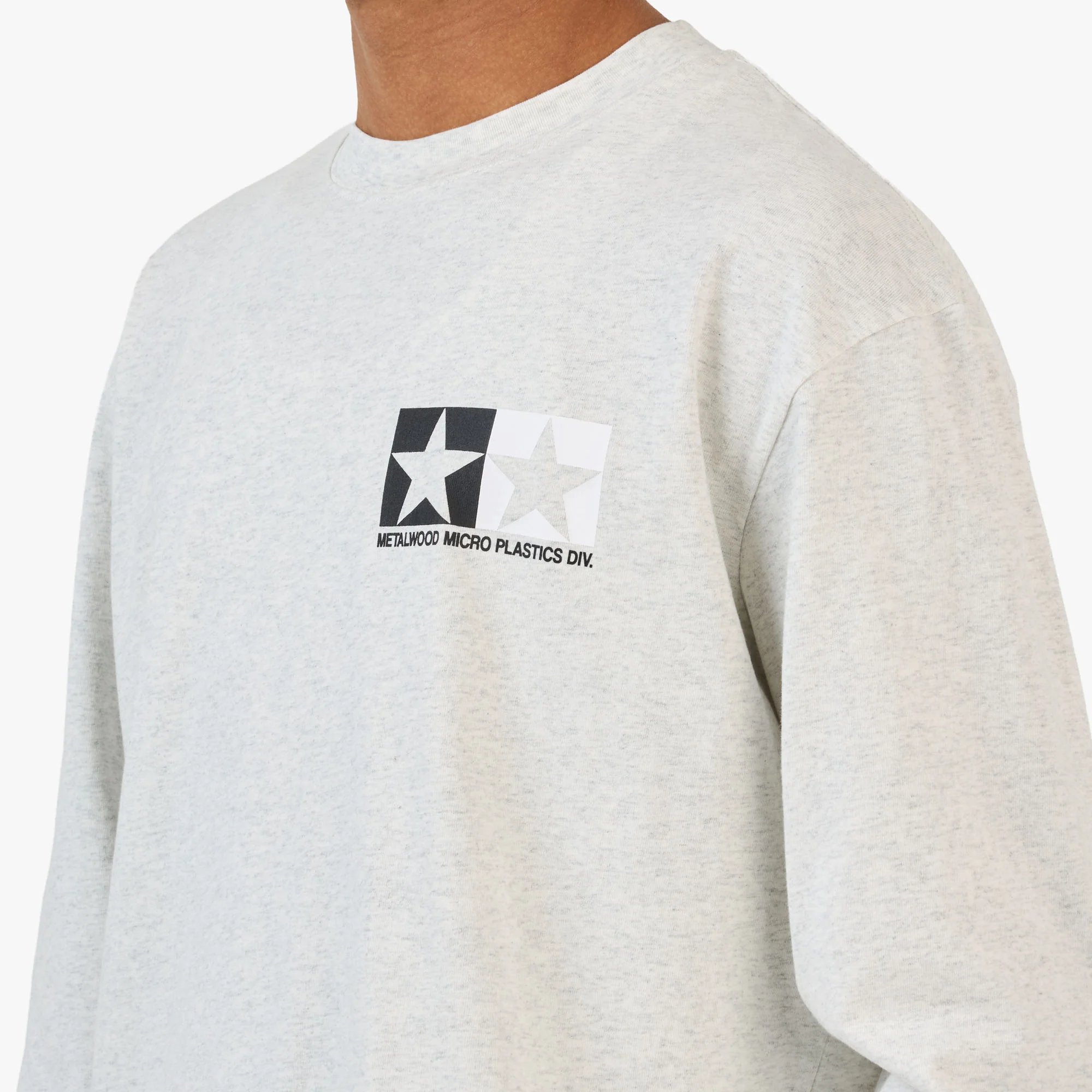 Metalwood Microplastics Longsleeve Heather Grey - Image 4