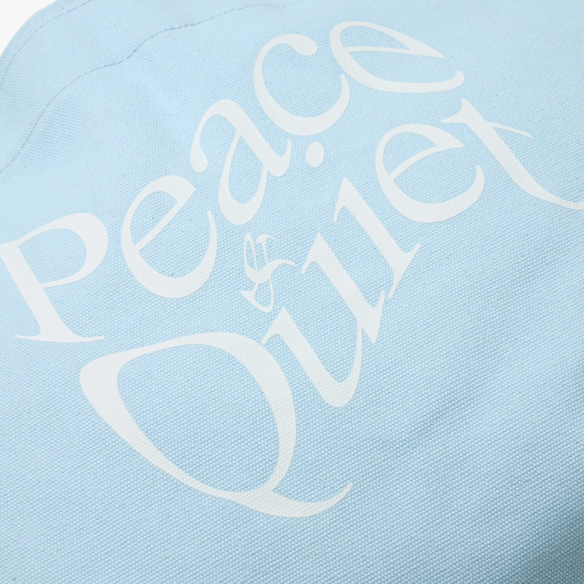 Museum Of Peace & Quiet Distressed Tote Bag / Baby Blue - Image 3