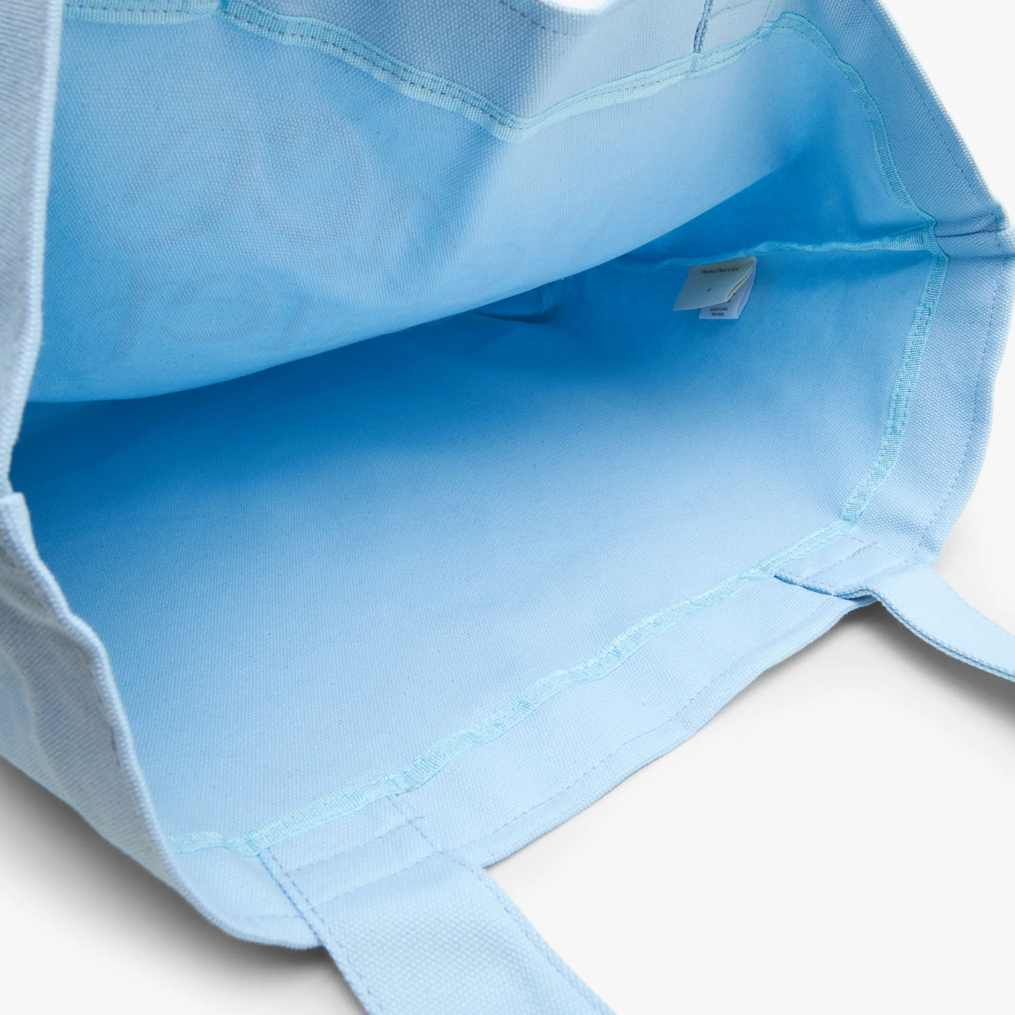 Museum Of Peace & Quiet Distressed Tote Bag / Baby Blue - Image 4