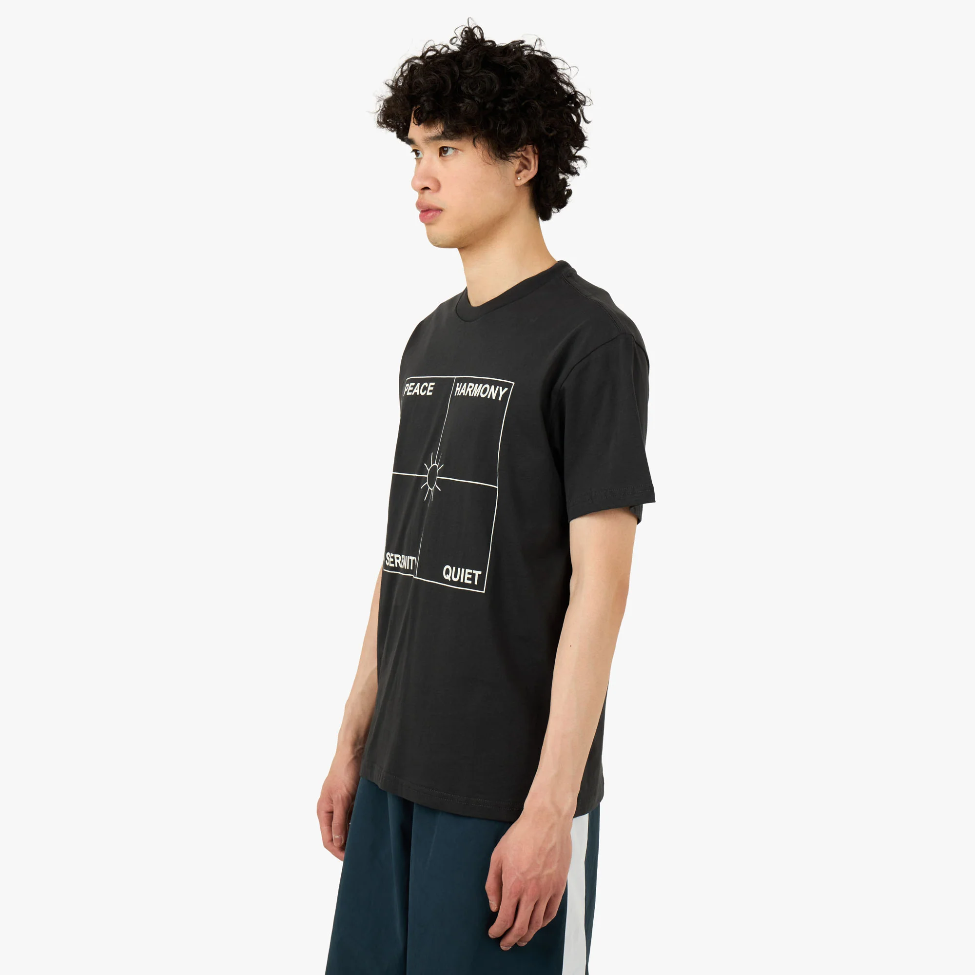 Museum Of Peace & Quiet Four Corners T-Shirt Black - Image 2