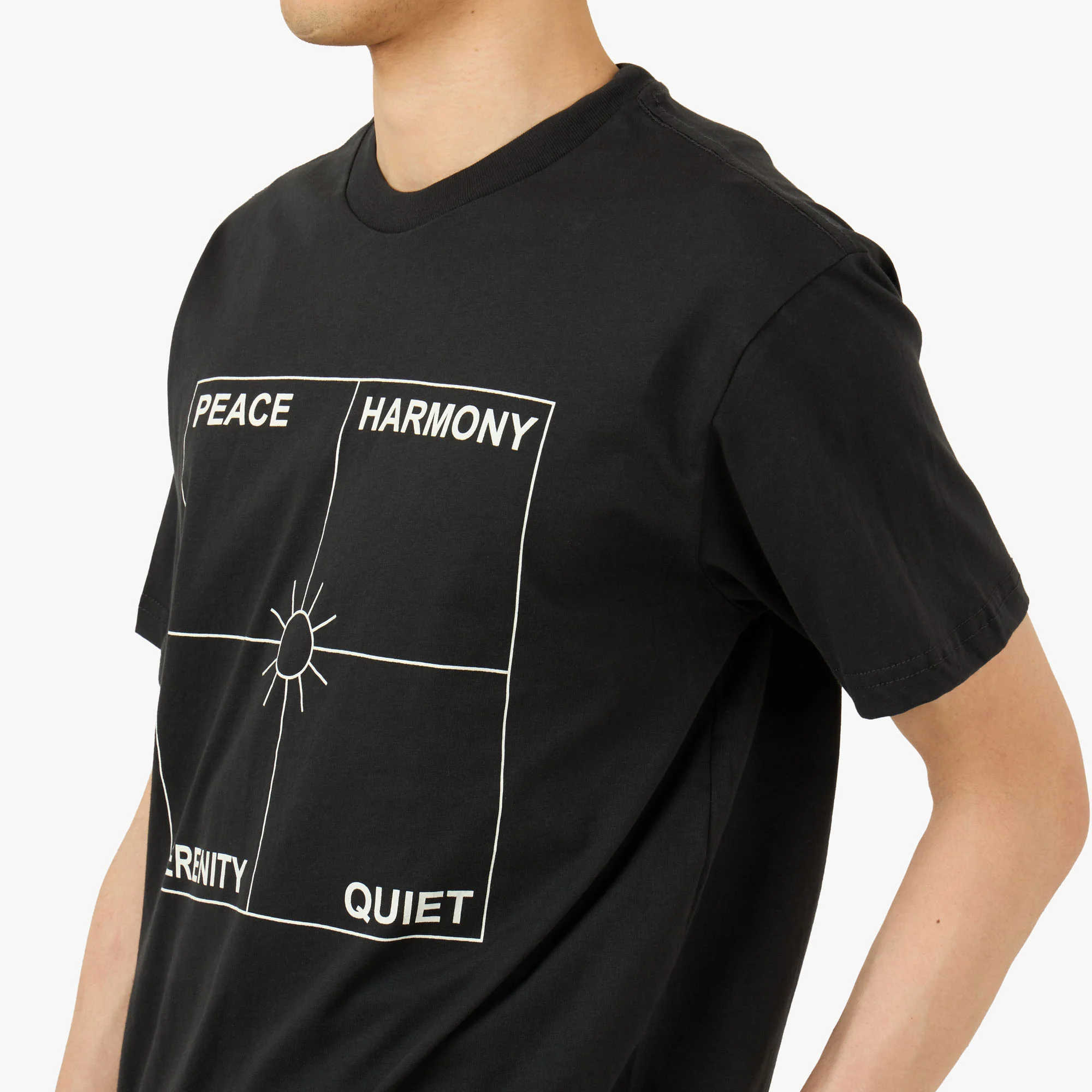 Museum Of Peace & Quiet Four Corners T-Shirt Black - Image 4