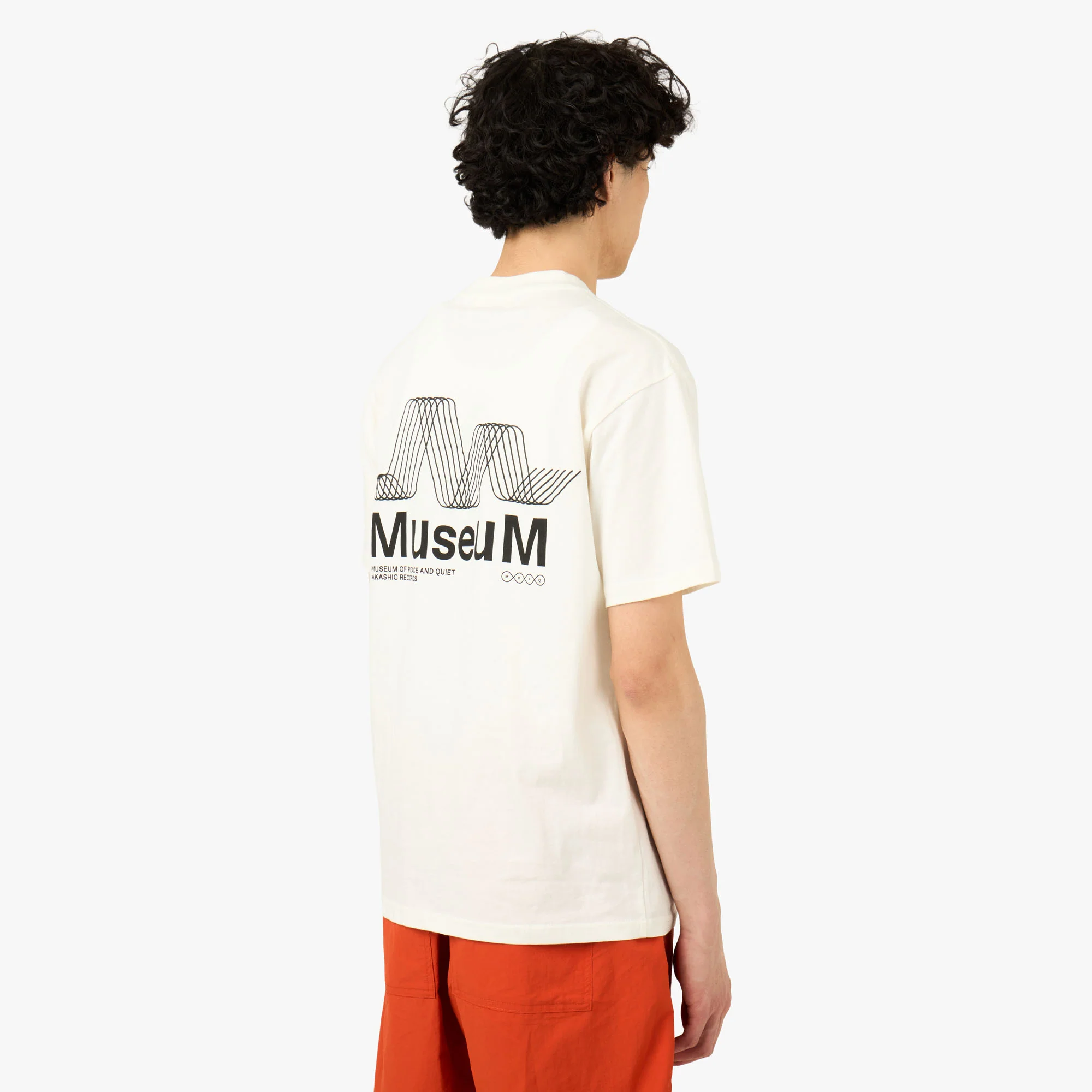 Museum Of Peace & Quiet Sound Waves T-Shirt White - Image 3