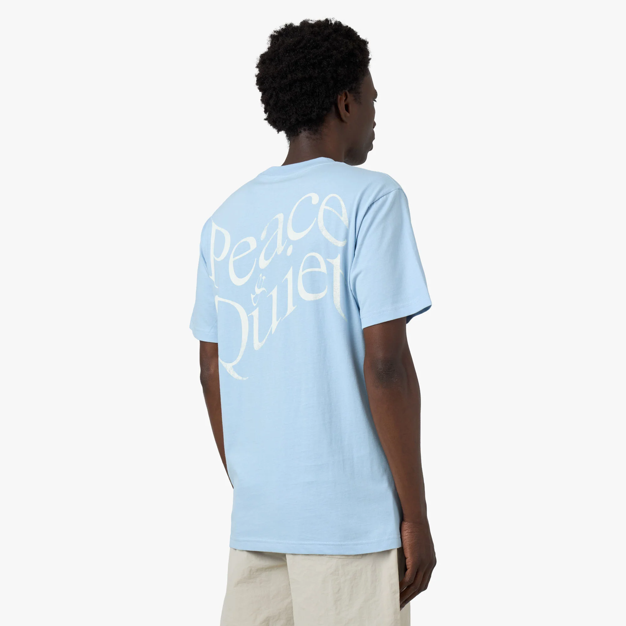 Museum Of Peace & Quiet Wordmark T-Shirt / Baby Blue