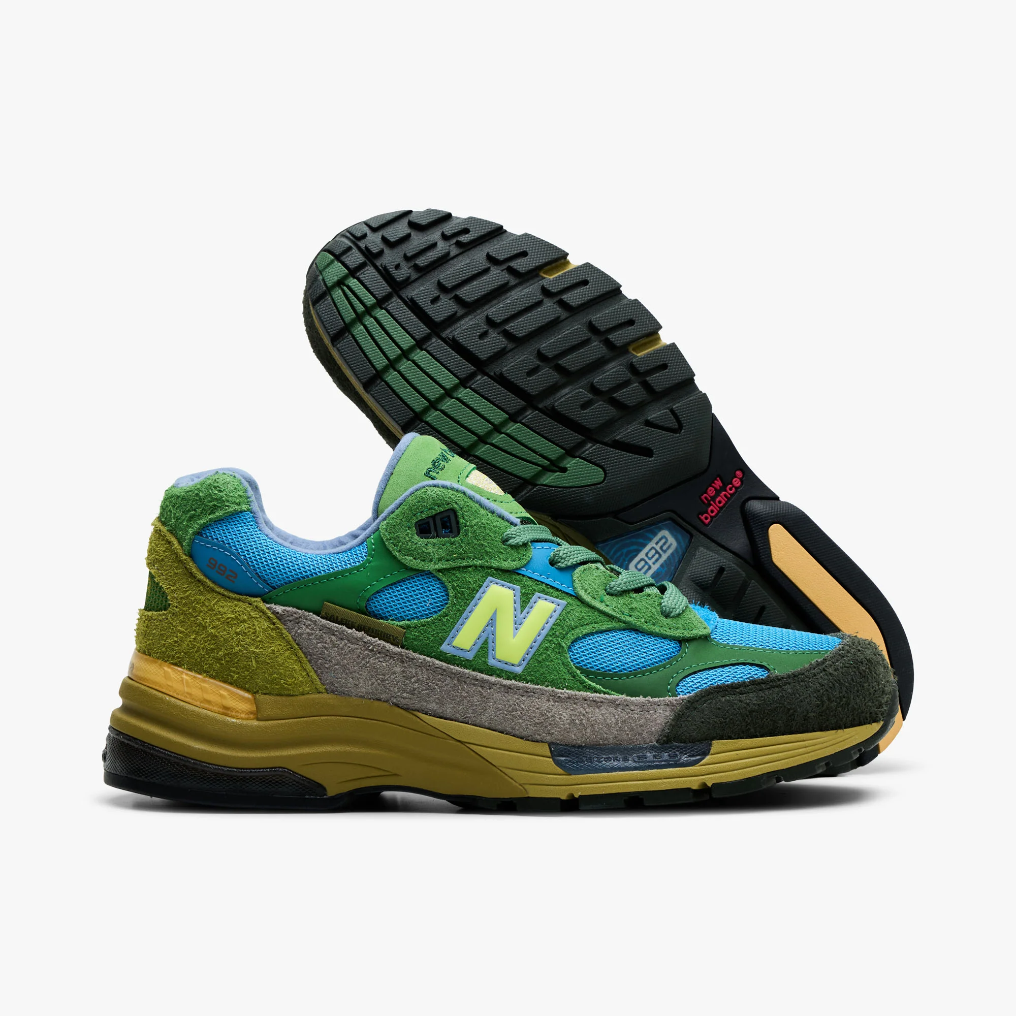 New Balance x Salehe Bembury MiUSA 992 Green / Blue - Image 2