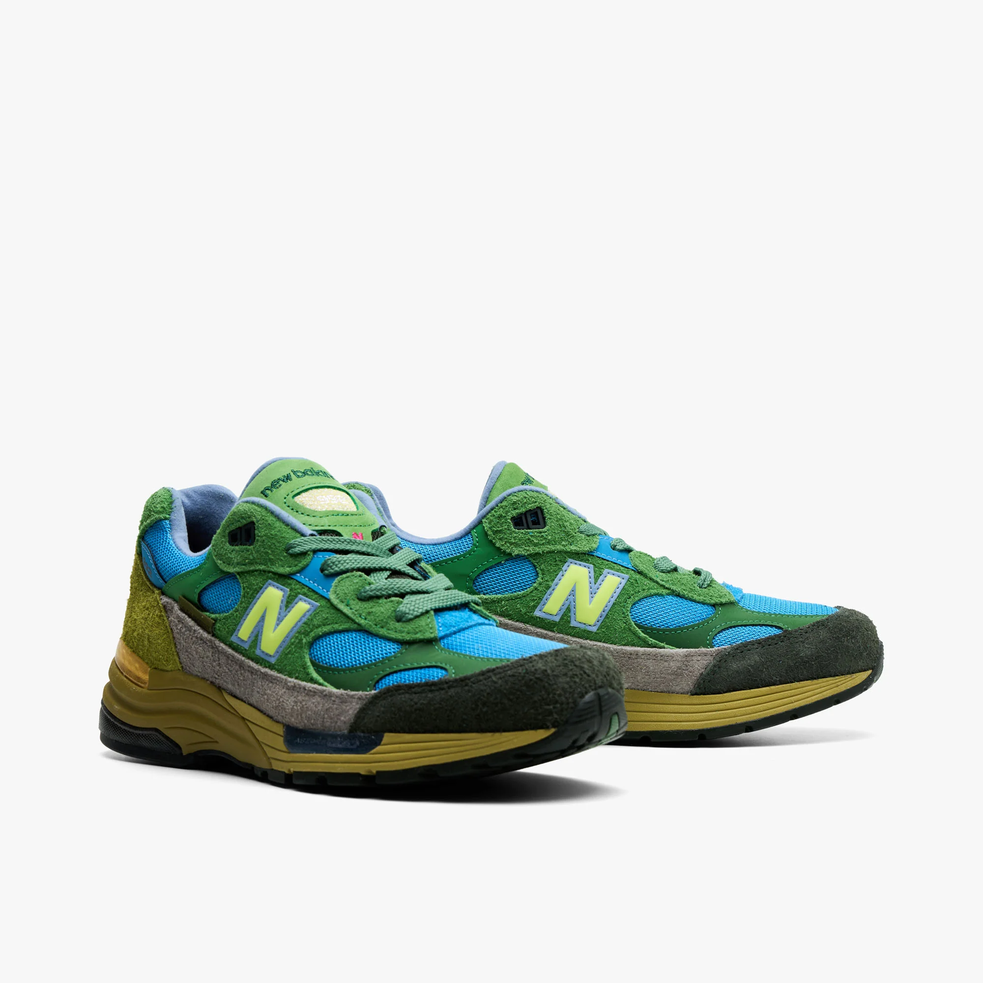 New Balance x Salehe Bembury MiUSA 992 Green / Blue - Image 3