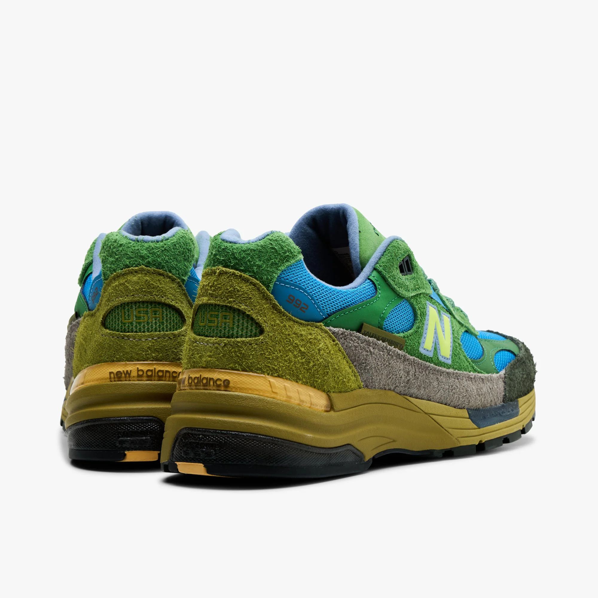 New Balance x Salehe Bembury MiUSA 992 Green / Blue - Image 4