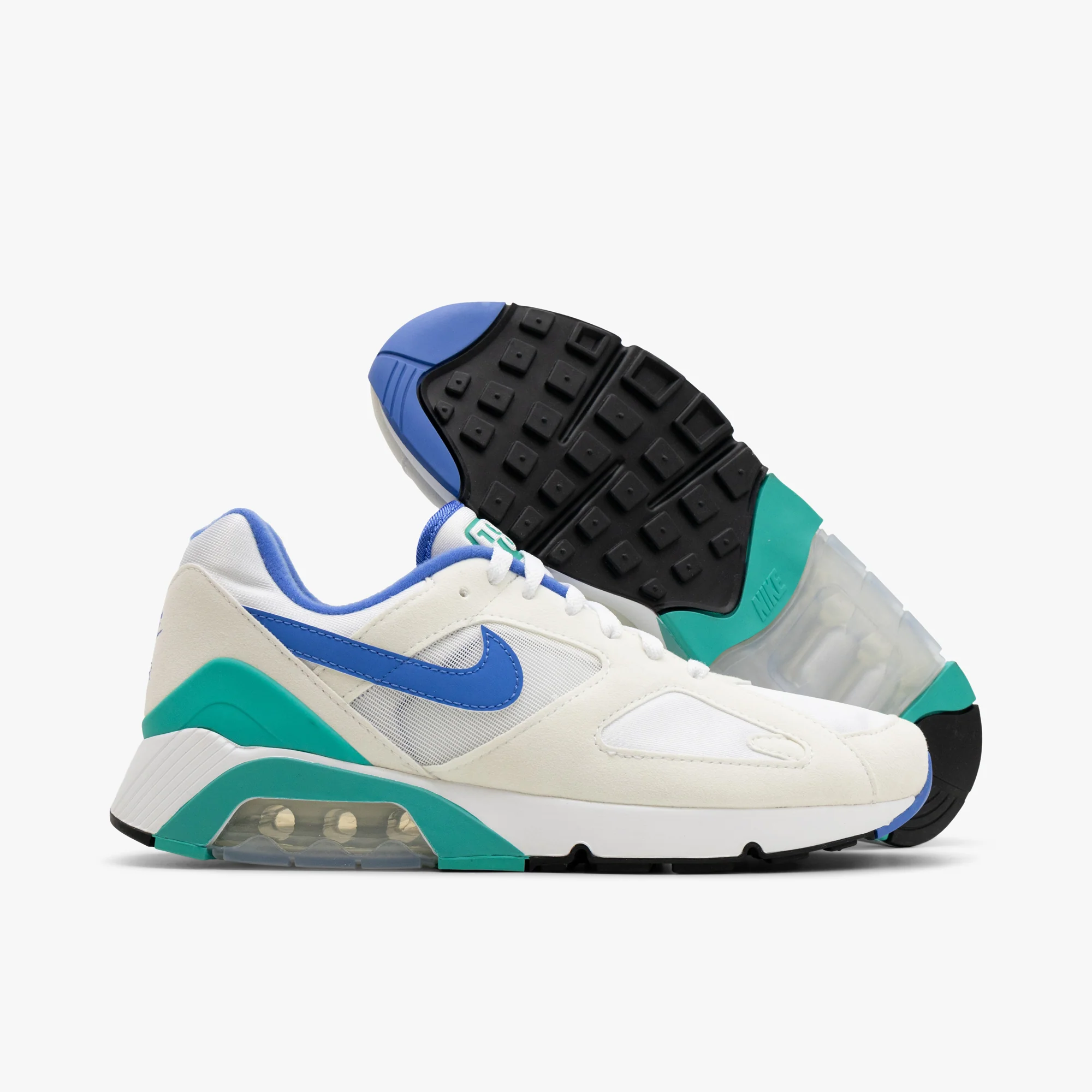 Nike Air 180 White / Medium Blue - Clear Jade II - Image 2