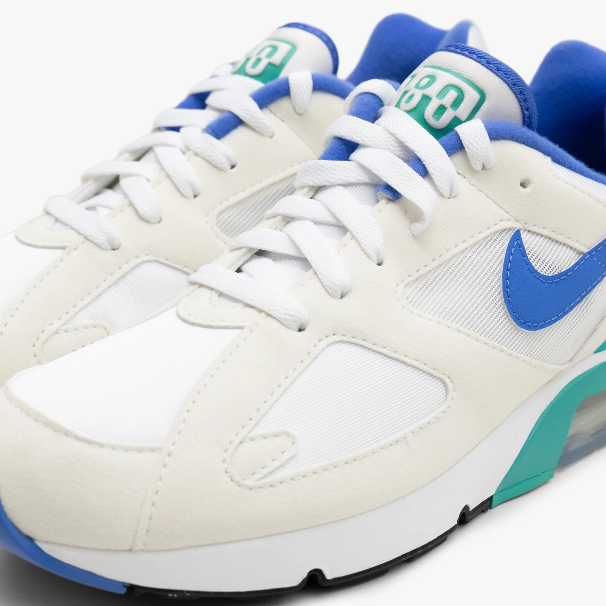 Nike Air 180 White / Medium Blue - Clear Jade II - Image 7