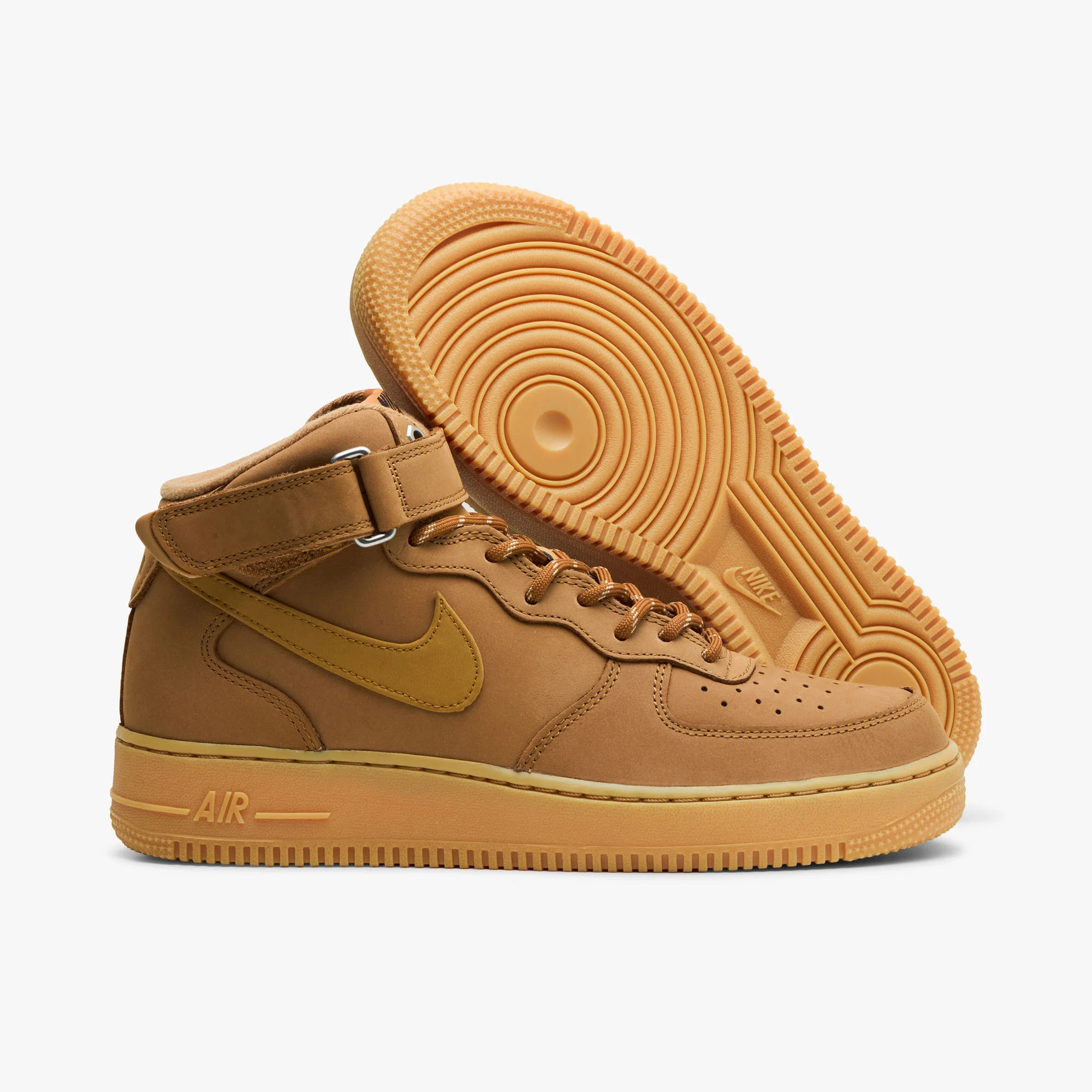 Nike Air Force 1 Mid '07 Flax / Wheat – Gum Light Brown - Image 2