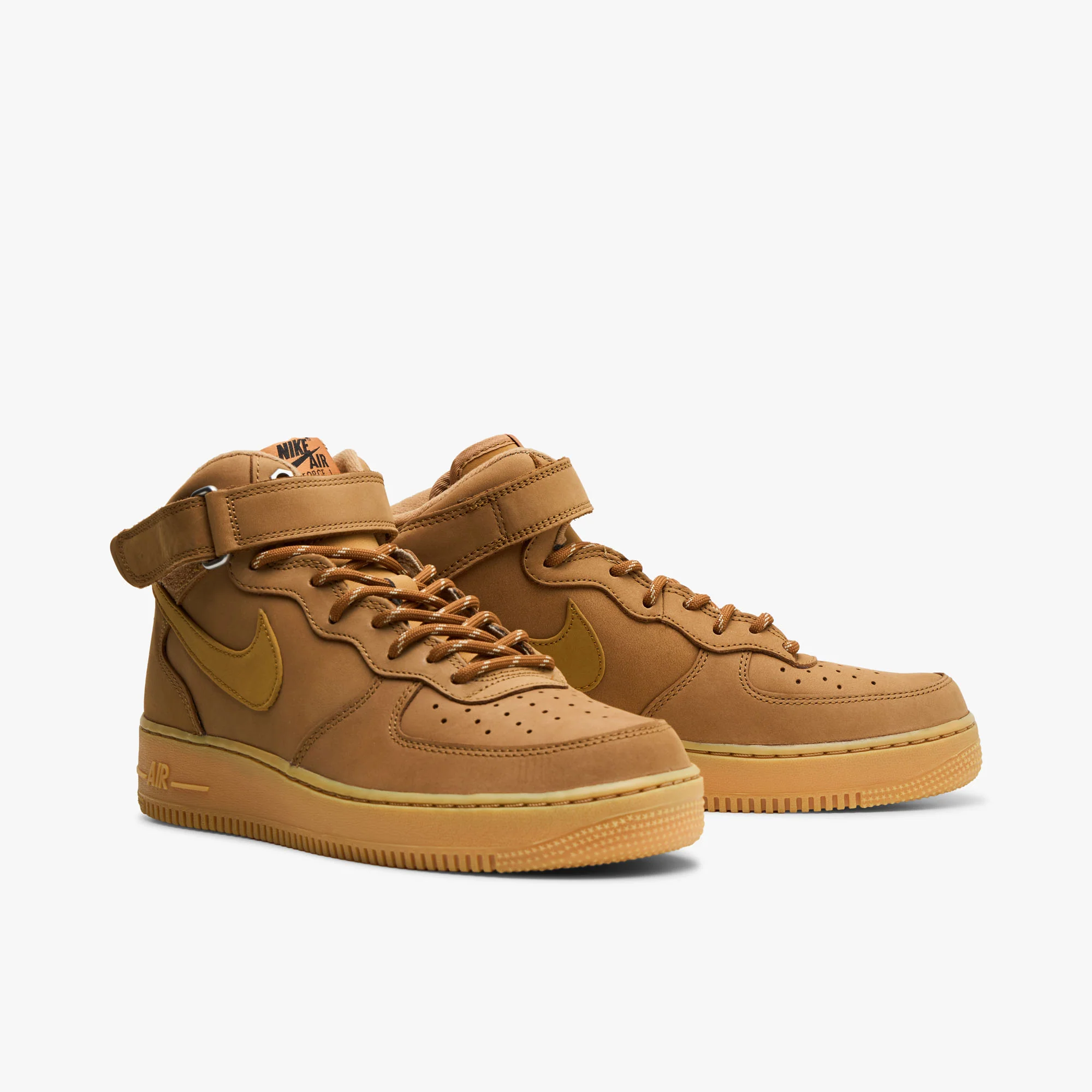 Nike Air Force 1 Mid '07 Flax / Wheat – Gum Light Brown - Image 3