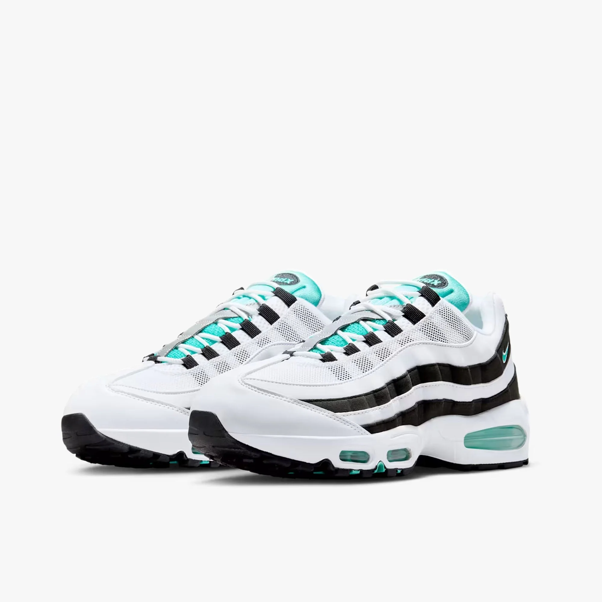 Nike Air Max 95 OG White / Hyper Jade - Black - Image 2
