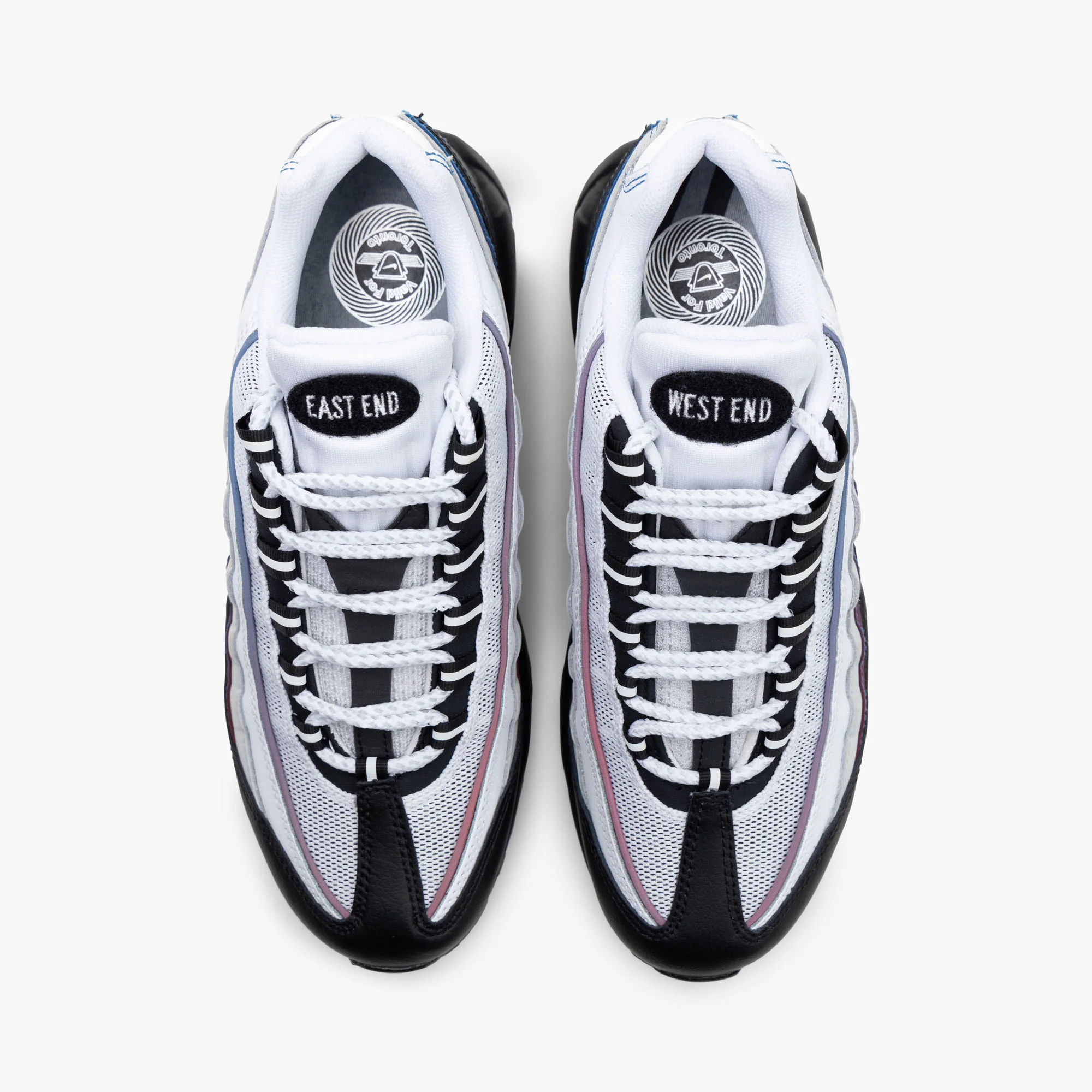 Nike Air Max 95 PRM White / University Red - Blue Jay - Image 5