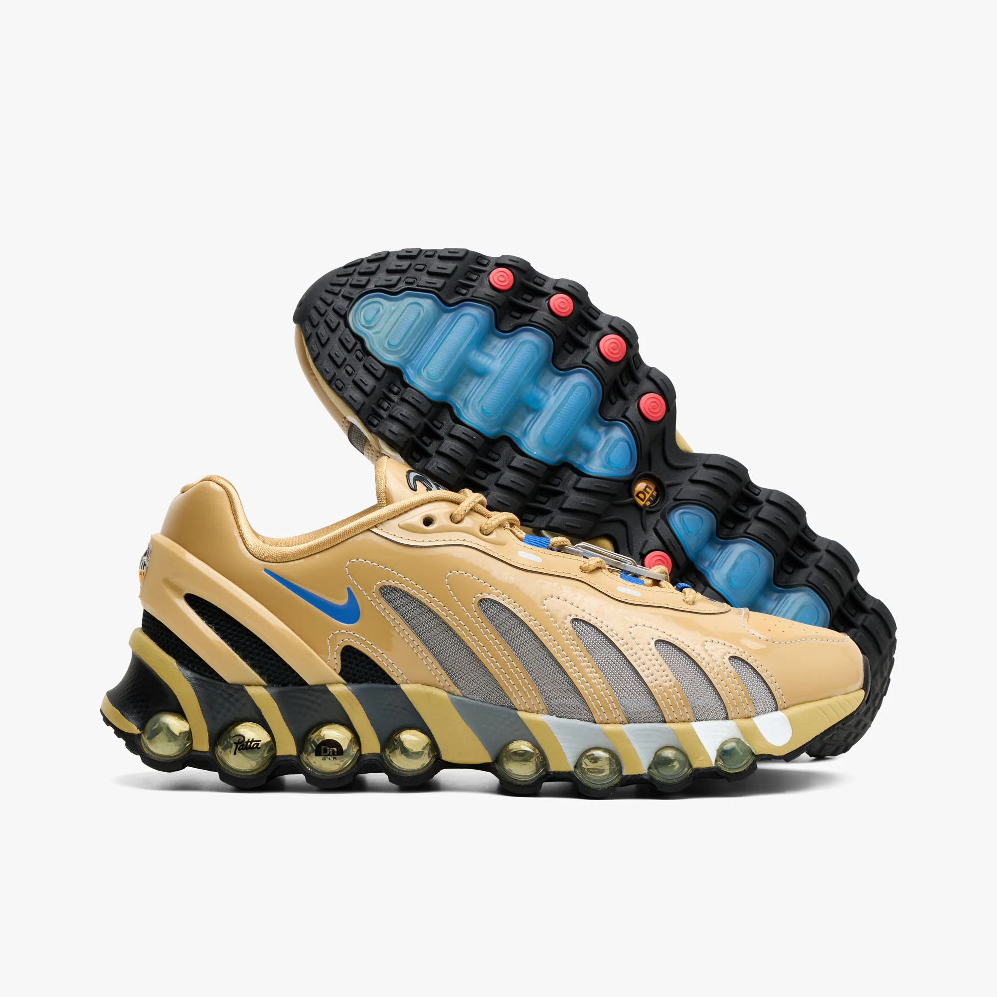 Nike x Patta Air Max Dn8 Club Gold / Metallic Silver - Game Royal - Image 2