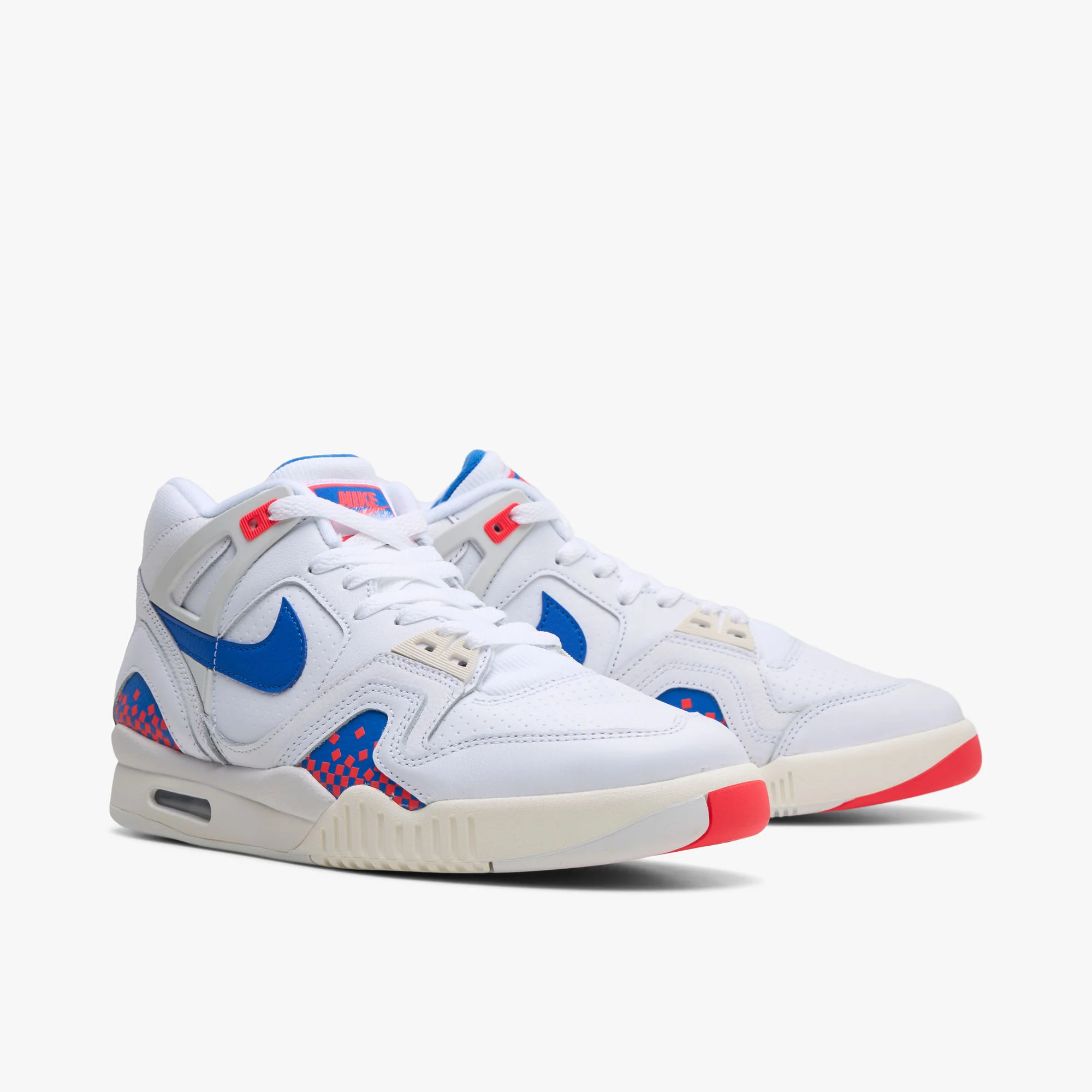 Nike Air Tech Challenge II White / Royal Blue - Laser Crimson - Image 3