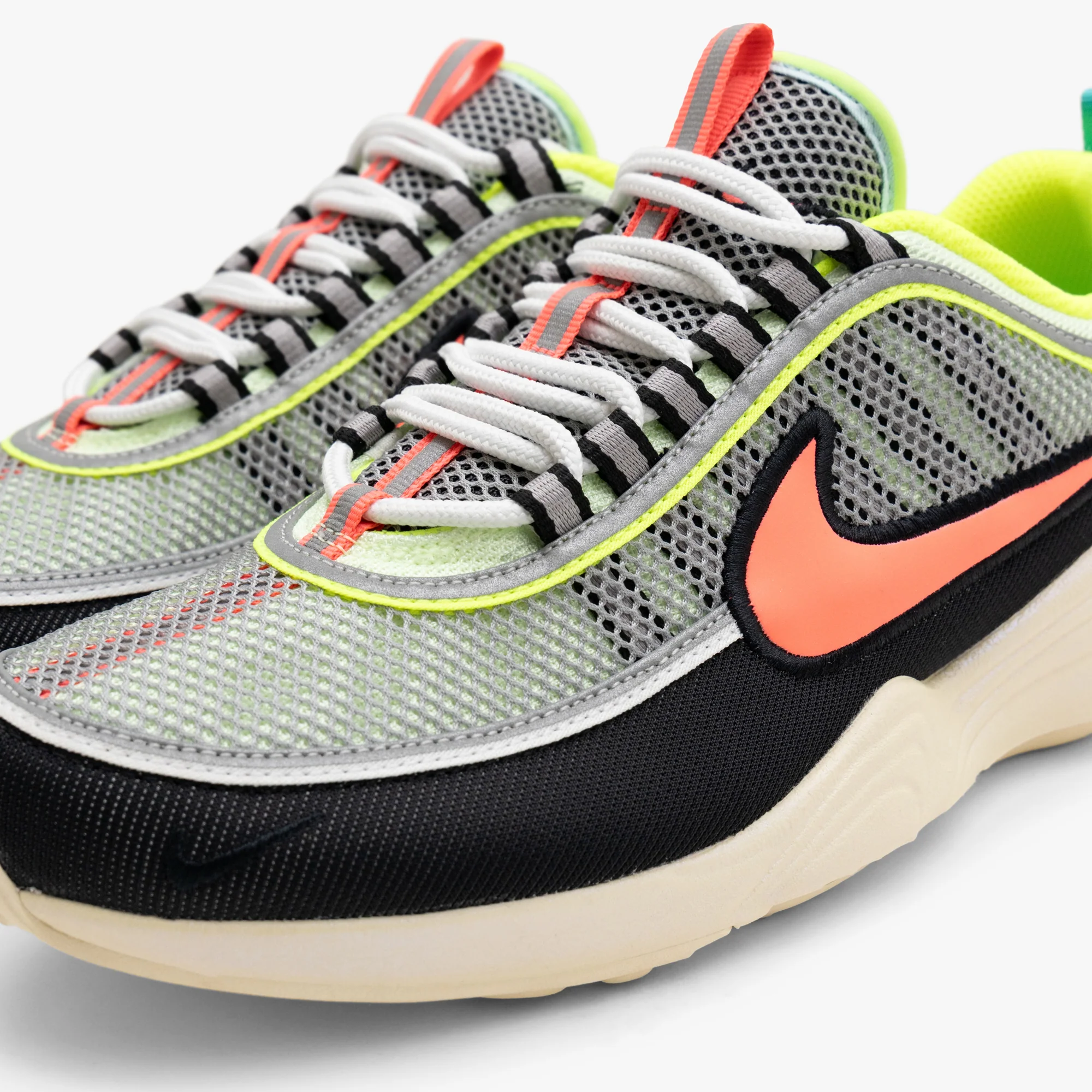 Nike Air Zoom Spiridon Barely Volt / Hot Punch - Volt - Image 7