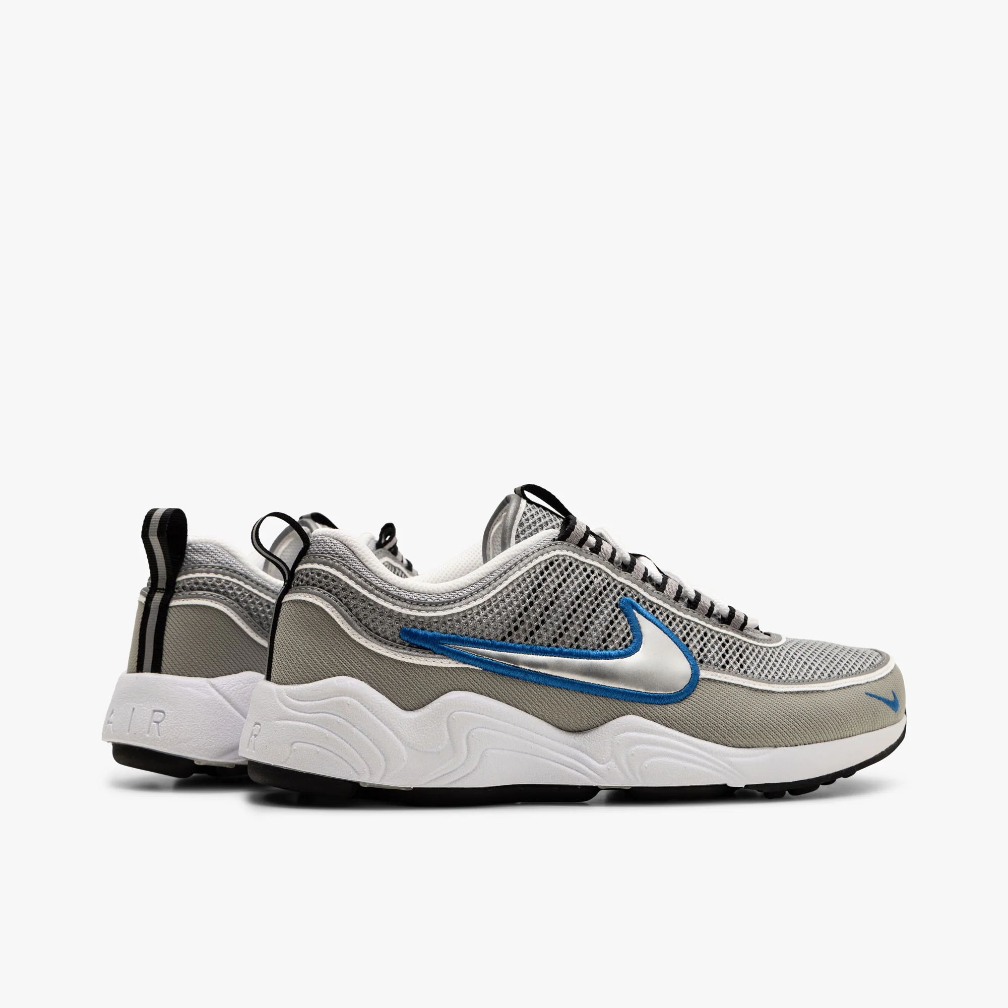Nike Air Zoom Spiridon SP Metallic Silver / Signal Blue - Image 4