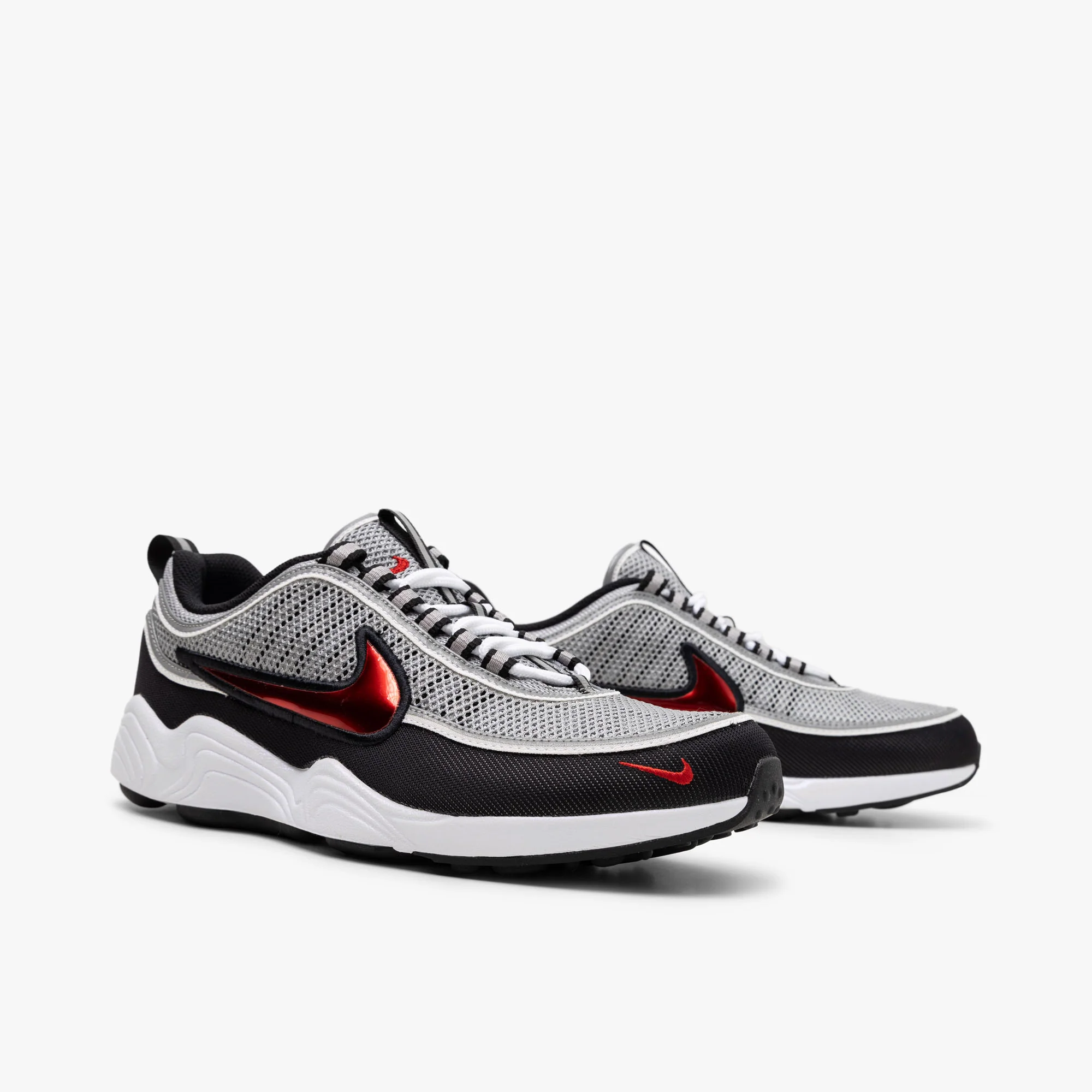 Nike Air Zoom Spiridon SP Metallic Silver / Sport Red - Image 3