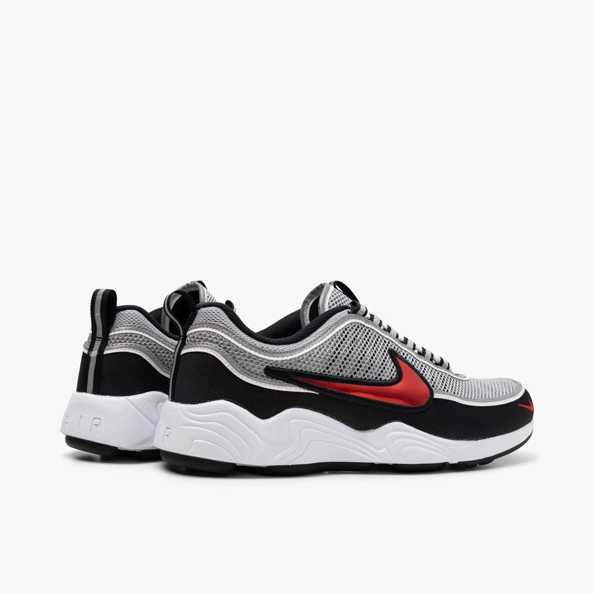 Nike Air Zoom Spiridon SP Metallic Silver / Sport Red - Image 4