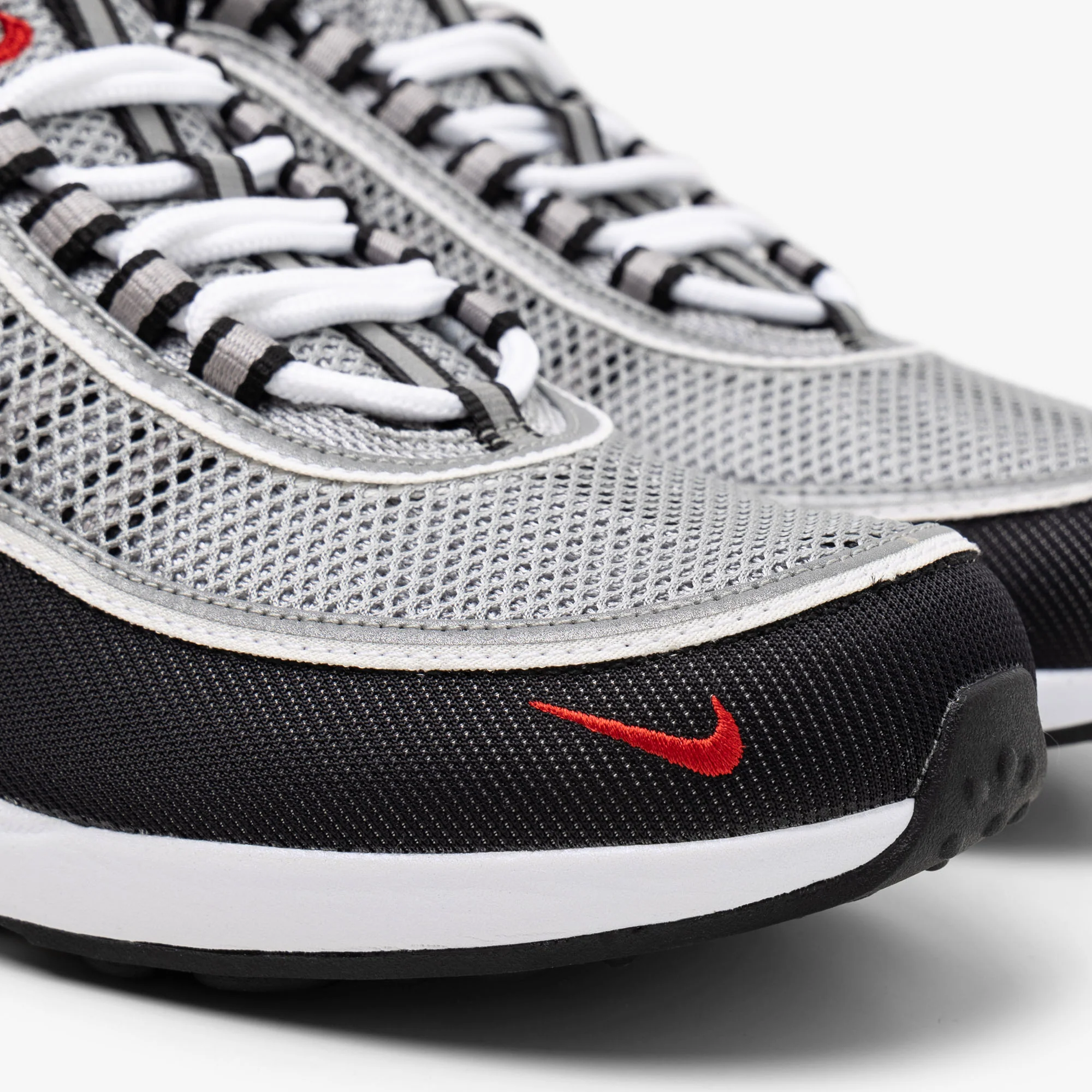 Nike Air Zoom Spiridon SP Metallic Silver / Sport Red - Image 6
