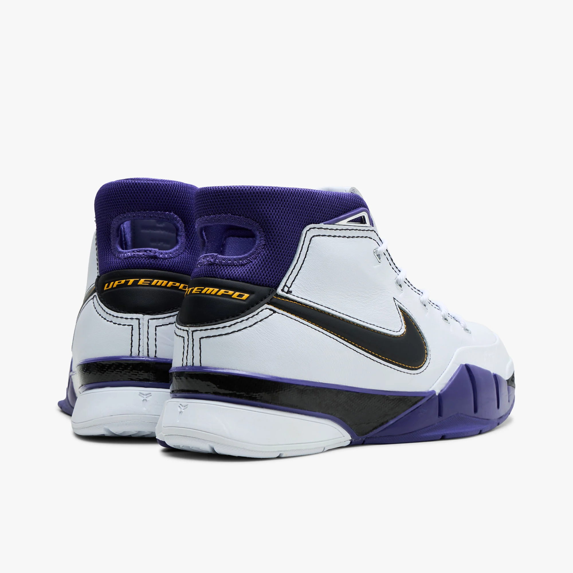 Nike Kobe I "Uno" White / Black - Court Purple - Image 4