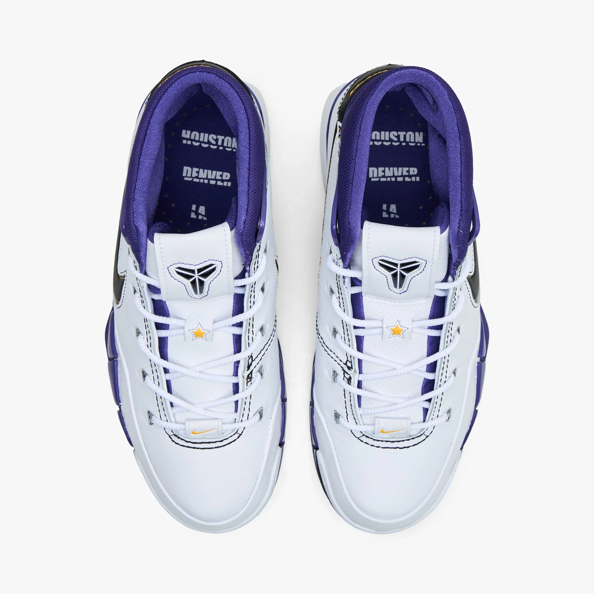 Nike Kobe I "Uno" White / Black - Court Purple - Image 5
