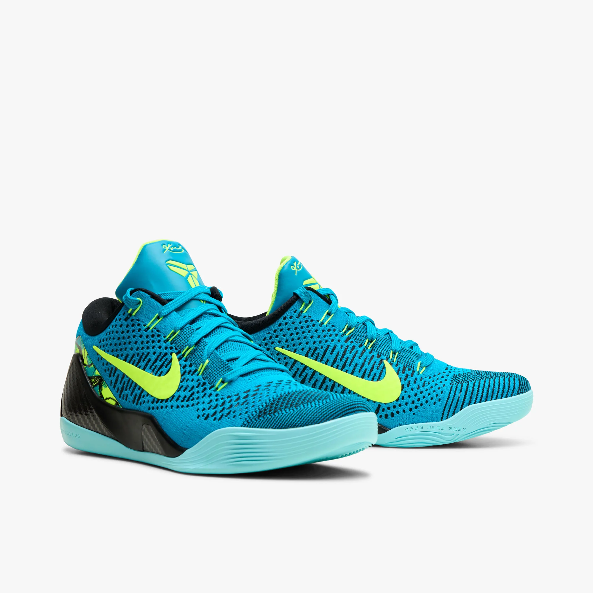 Nike Kobe IX Elite Low Protro Neo Turquoise / Volt - Image 3