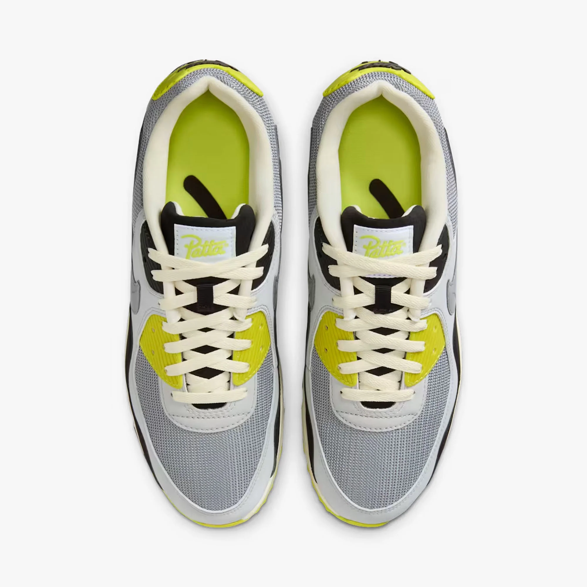 Nike x Patta Air Max 90 SP Particle Grey / Neutral Grey - Cyber - Image 3