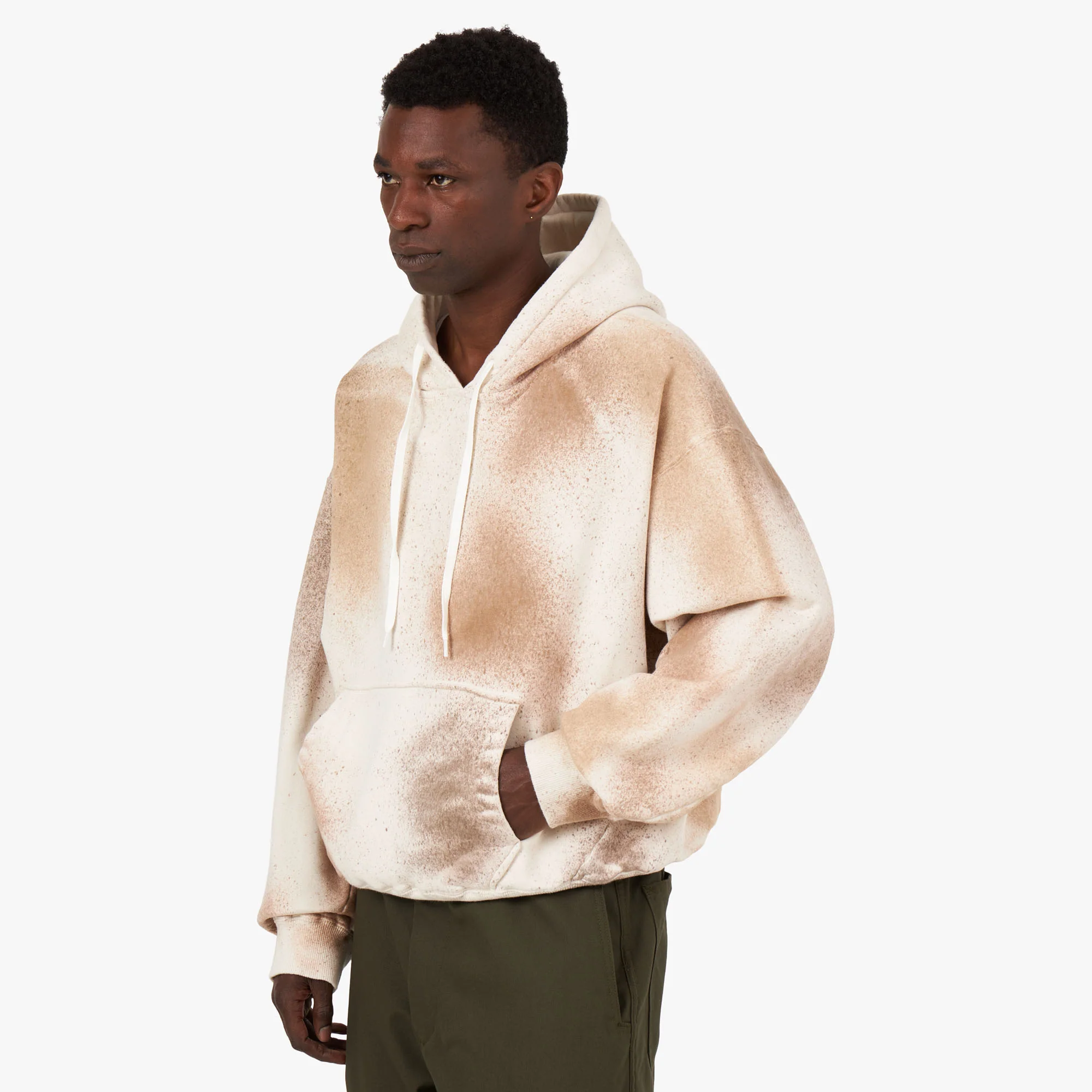 NOMA t.d. Hand Dyed Twist Pullover Hoodie / Multi - Image 2