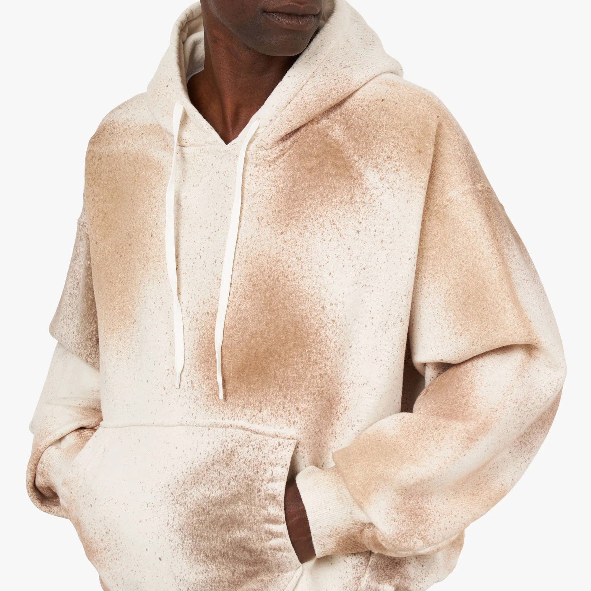 NOMA t.d. Hand Dyed Twist Pullover Hoodie / Multi - Image 4