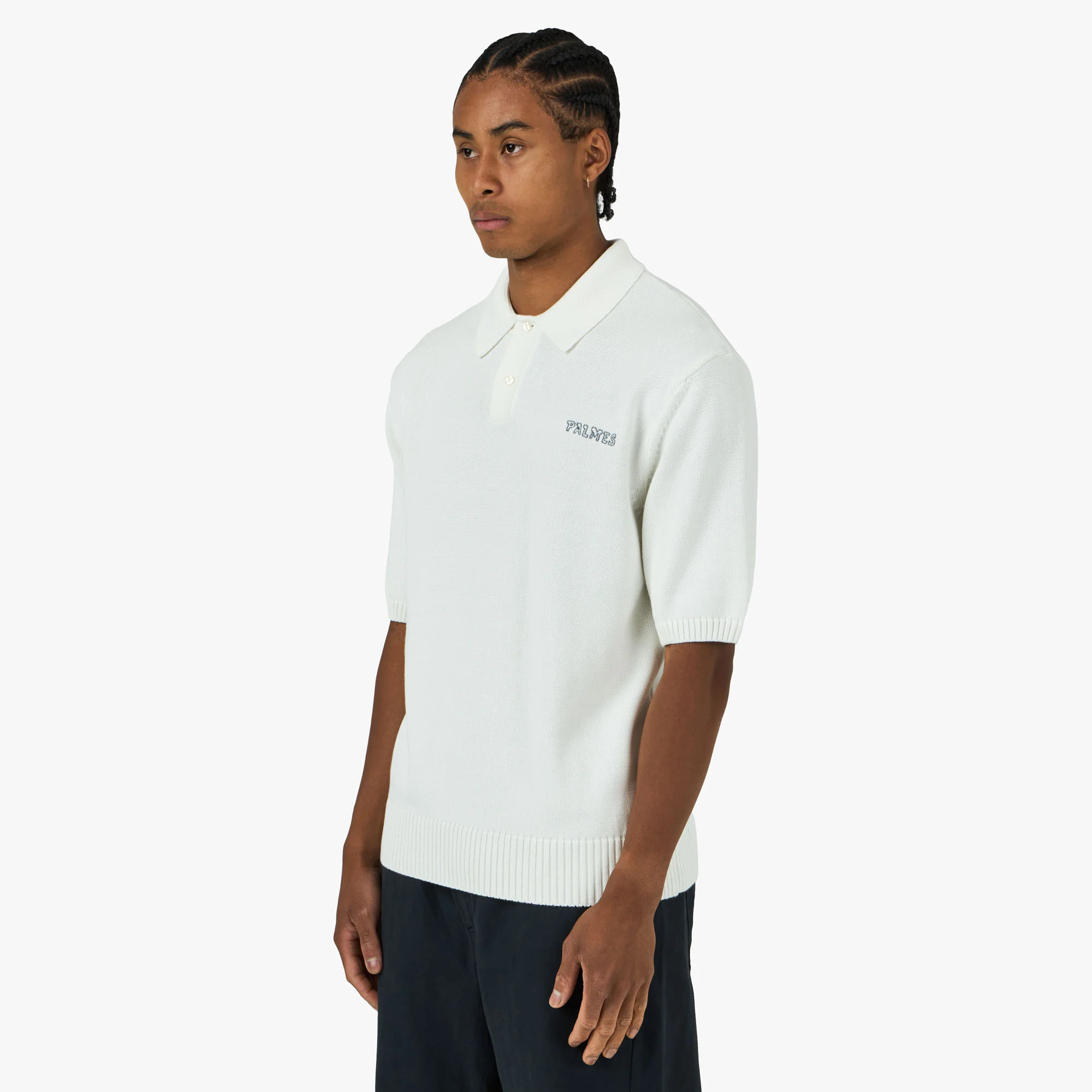 Palmes Knit Polo Off-White - Image 2