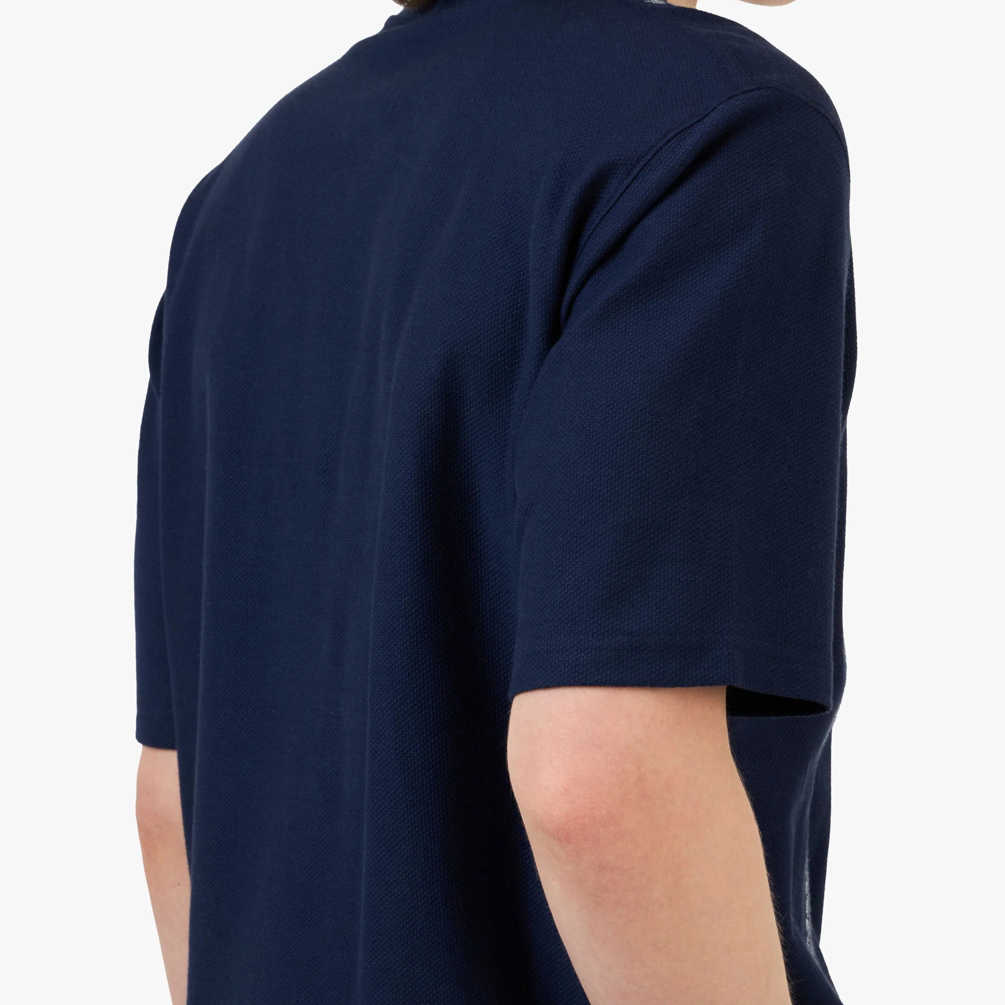 Palmes Panel Zip Polo / Navy - Image 5