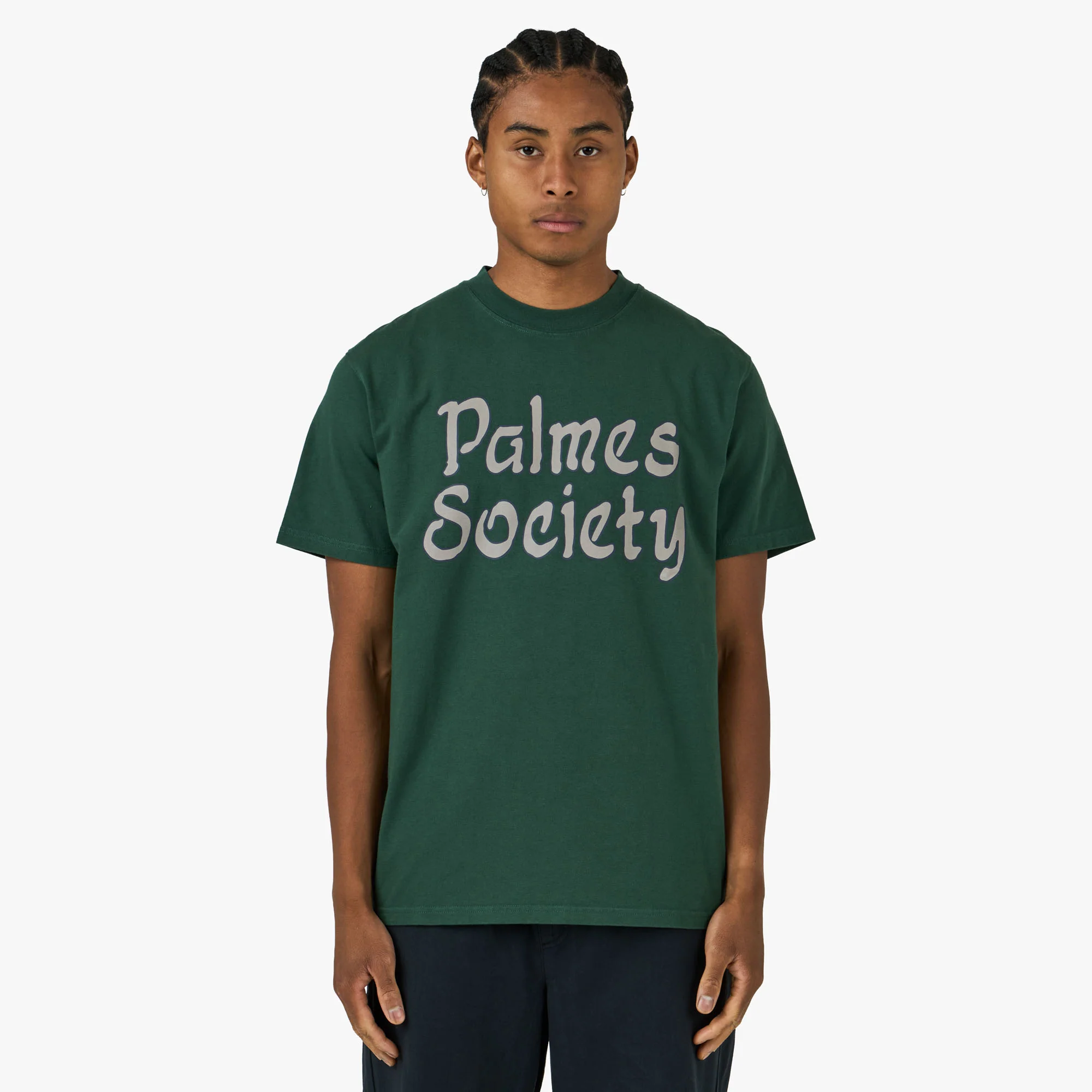 Palmes Society T-Shirt Dark Green