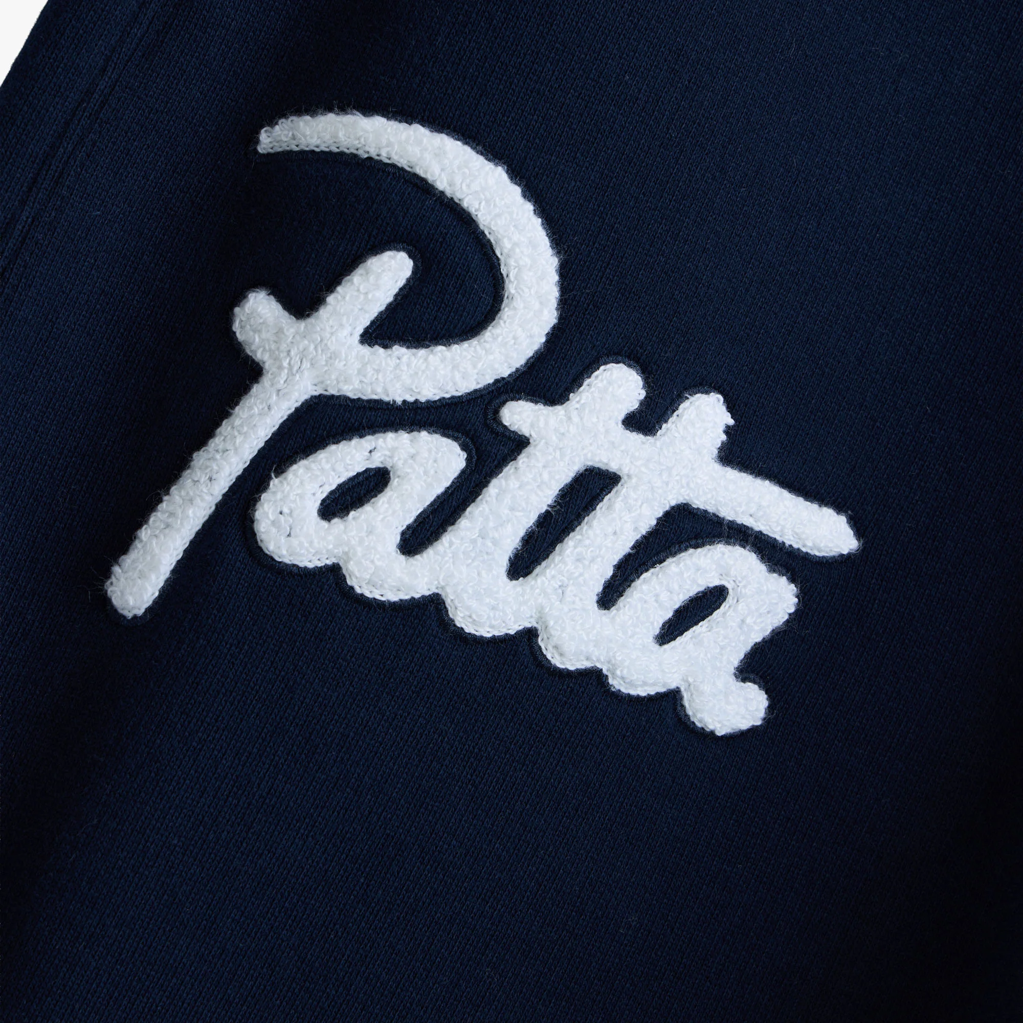 Patta Chenille Logo Jogging Pants / Navy - Image 3