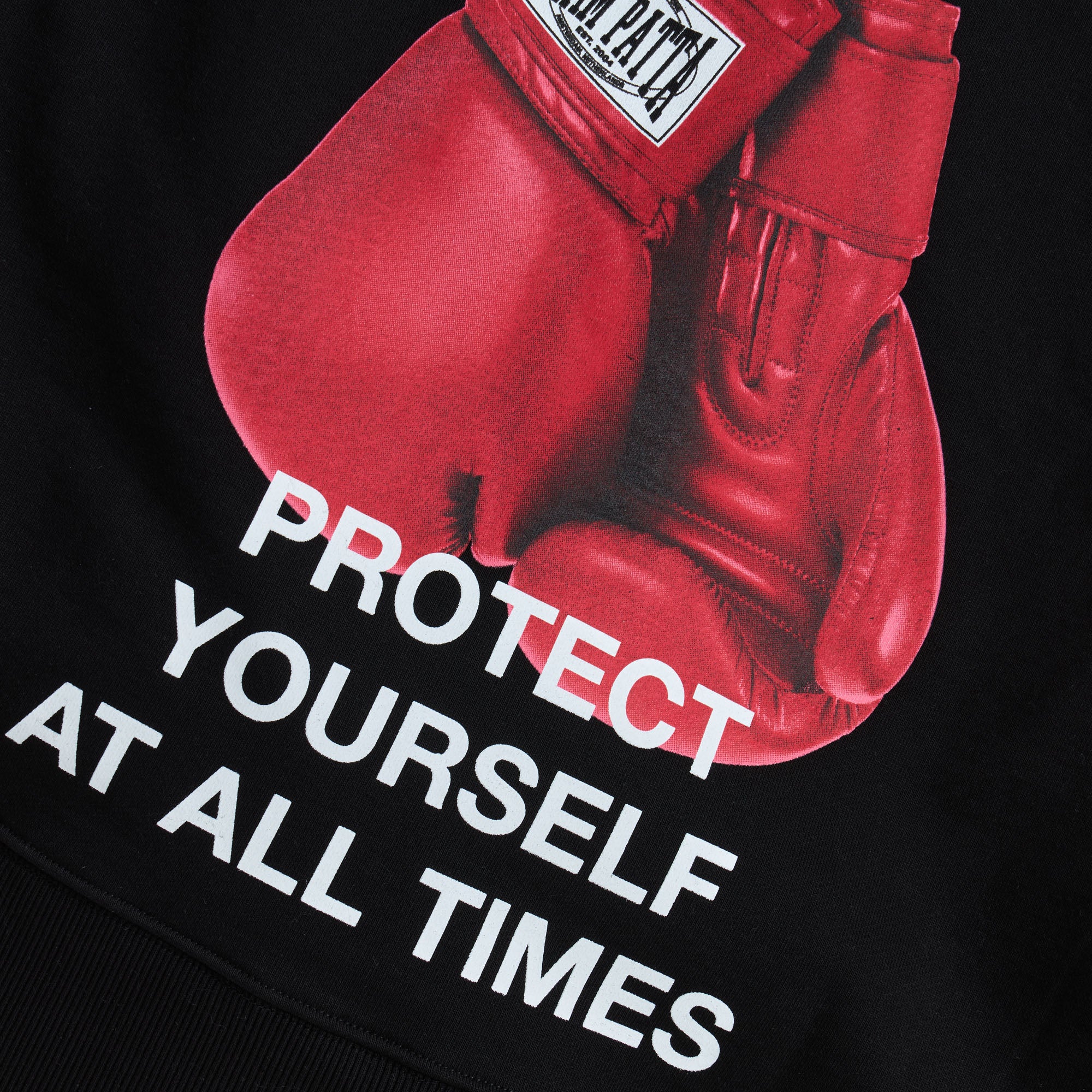 Patta Protect Yourself Hooded Sweater / Black - Image 3