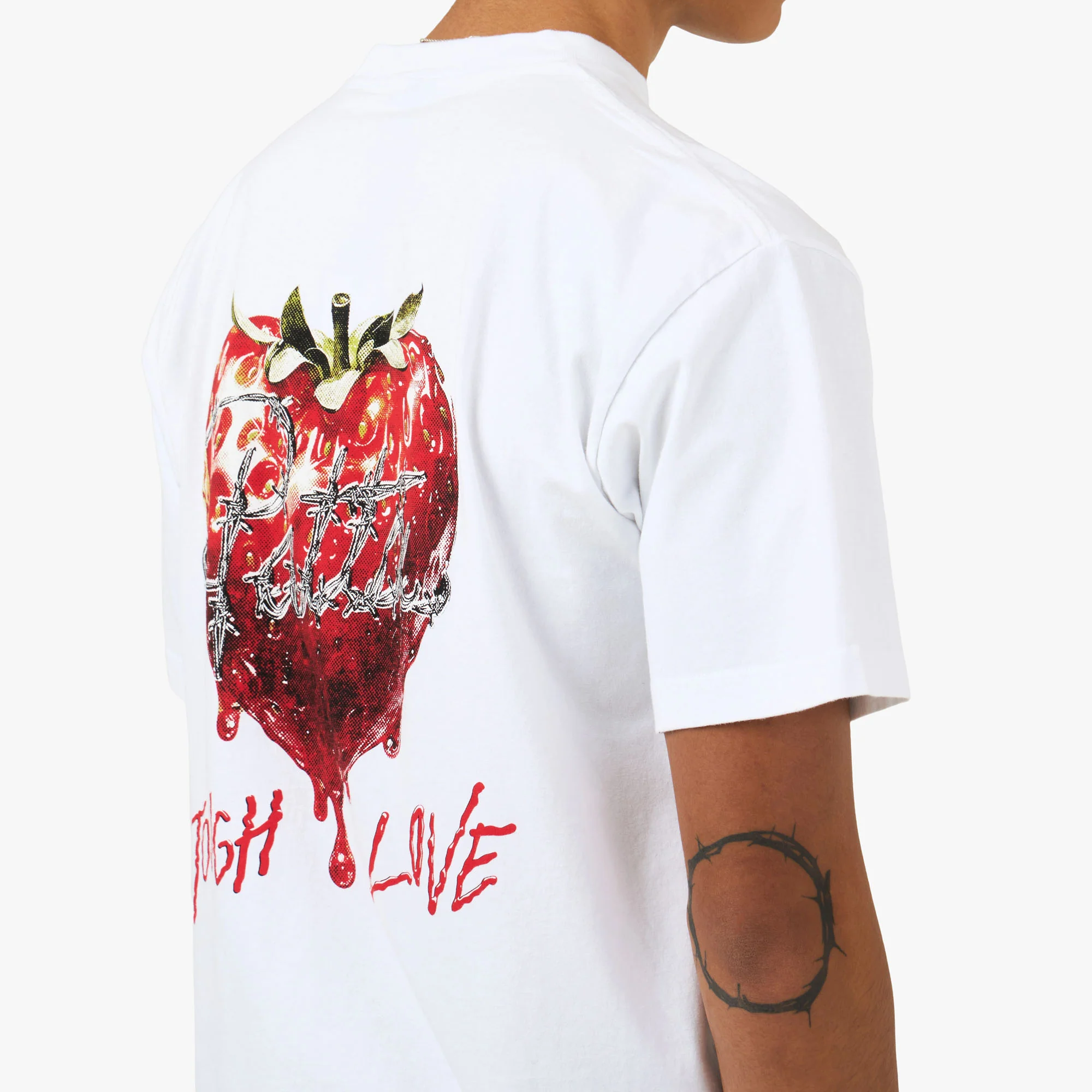 Patta Tough Love T-Shirt White - Image 5