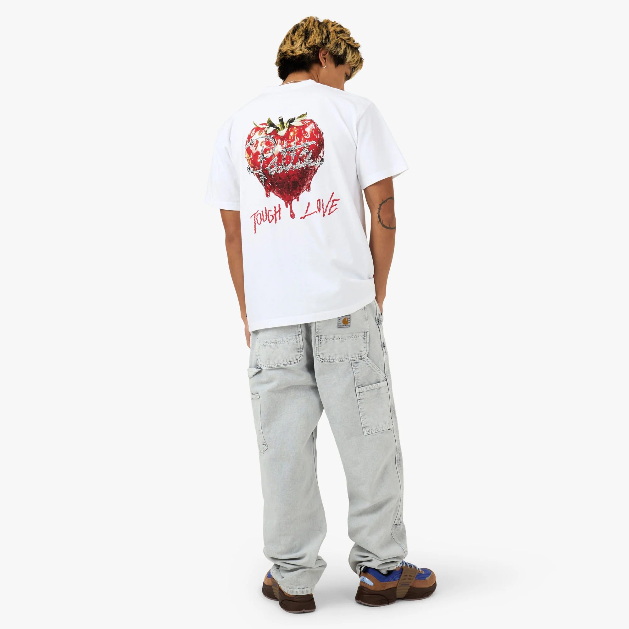 Patta Tough Love T-Shirt White - Image 7